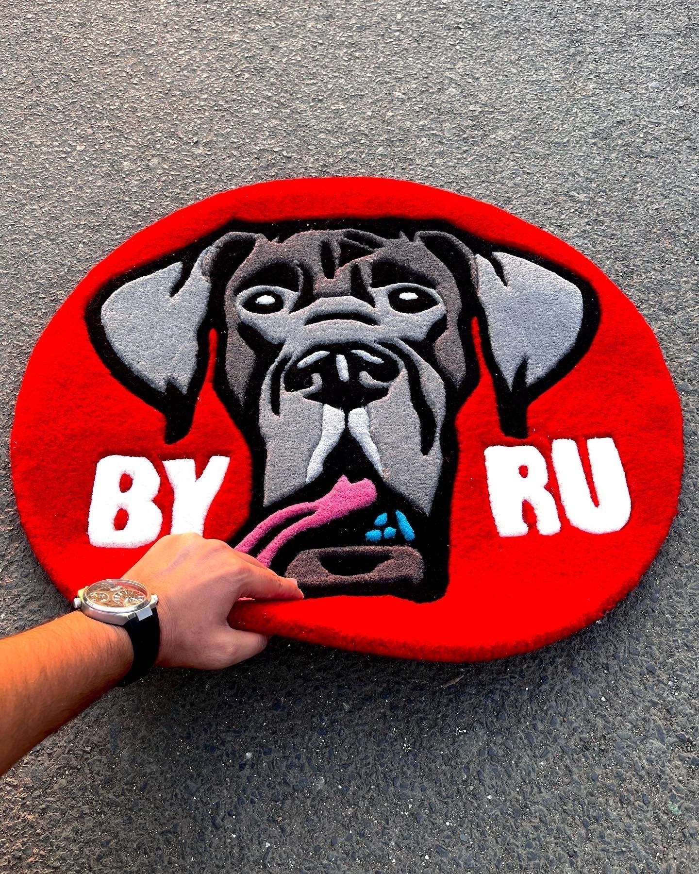 Byru Dog Custom Rug 01