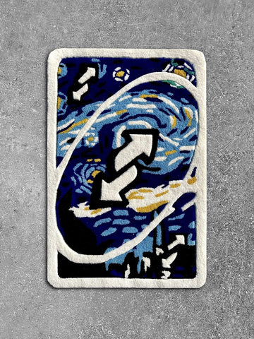 Starry Night Reverse Card Custom Rug