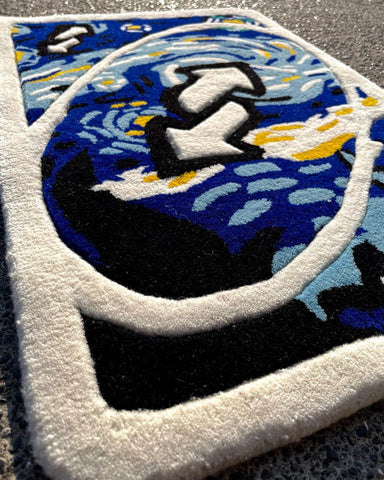 Starry Night Reverse Card Custom Rug