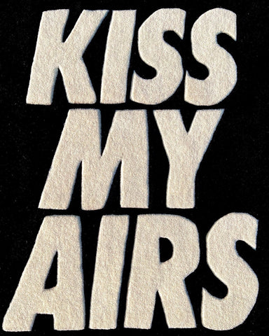 Kiss My Airs Black Custom Rug