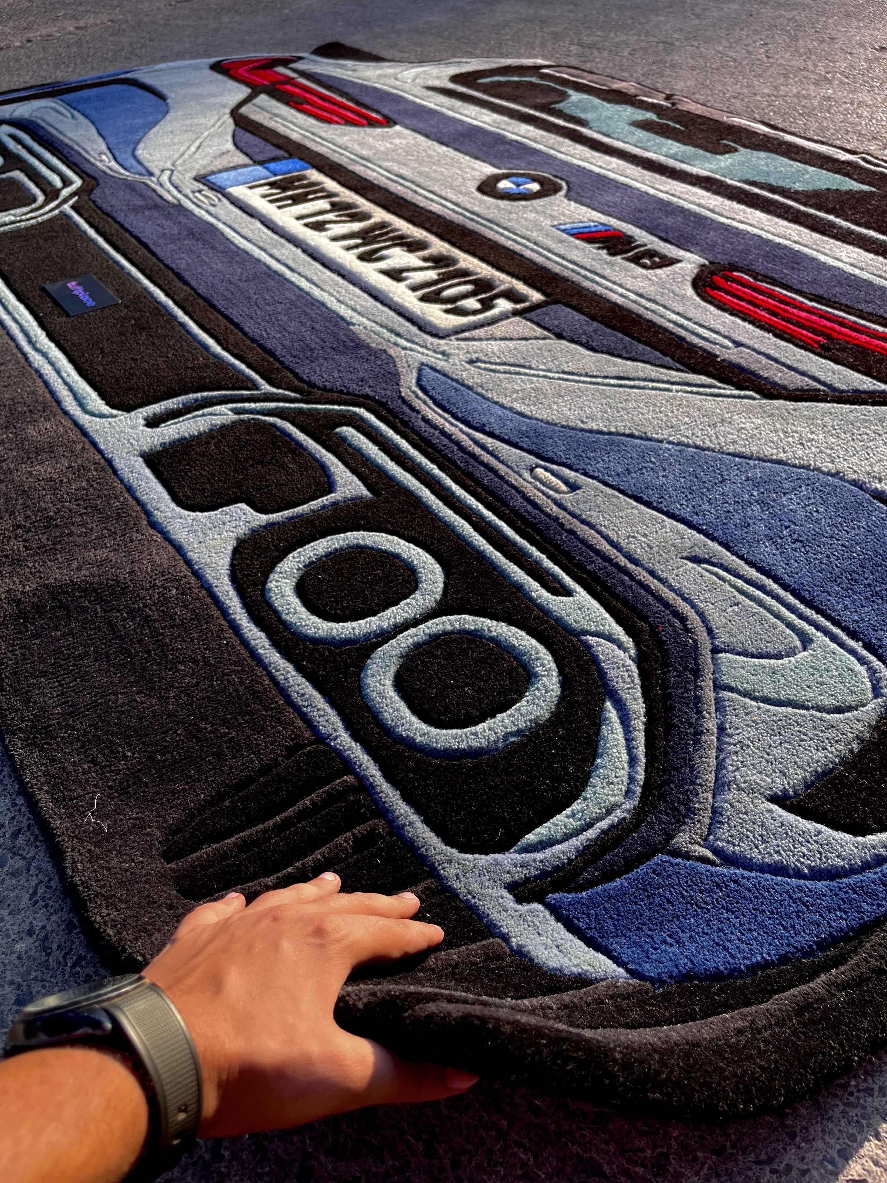 M8 Competition Car Custom Rug