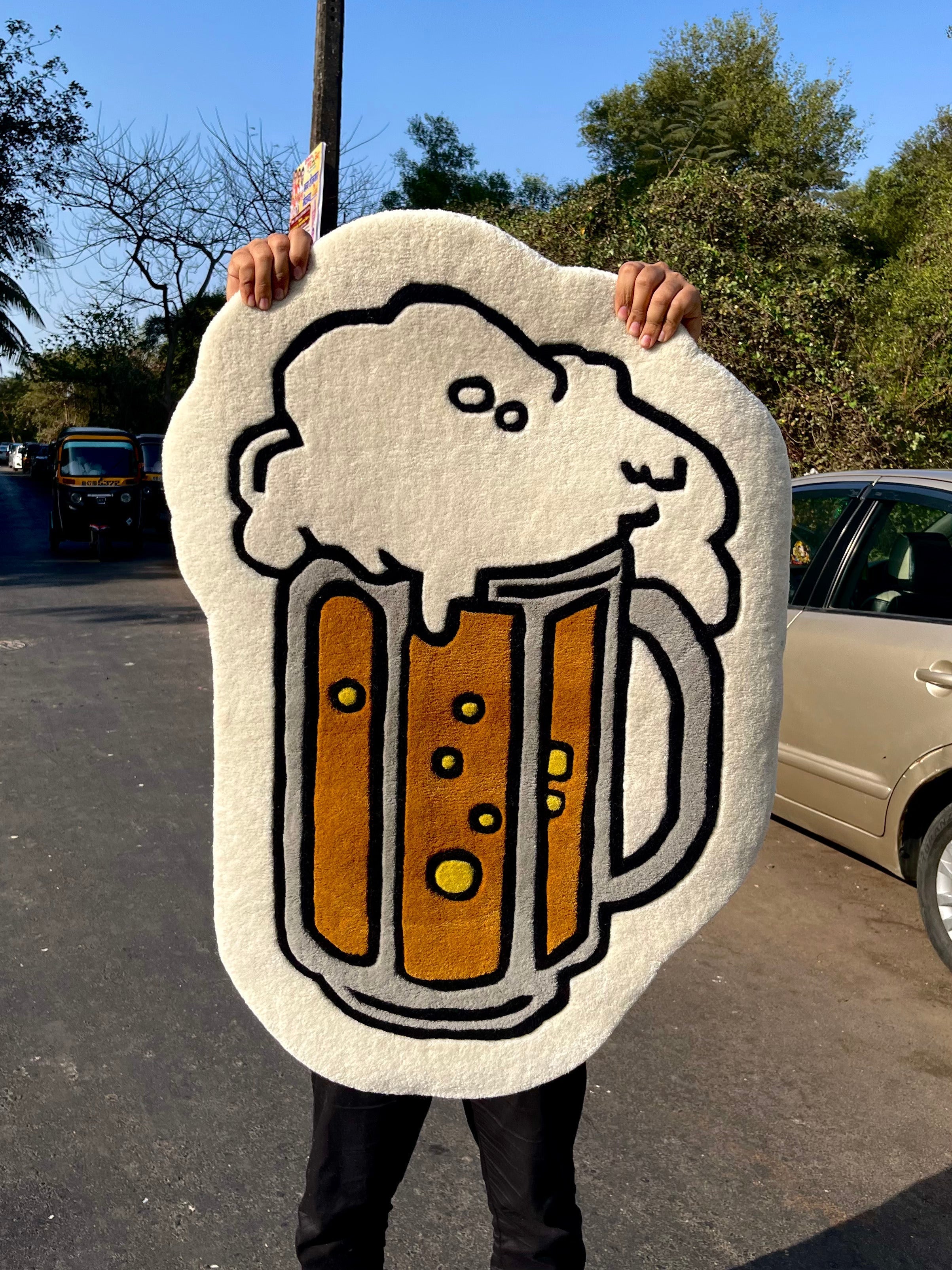 Beer Glass Custom Rug