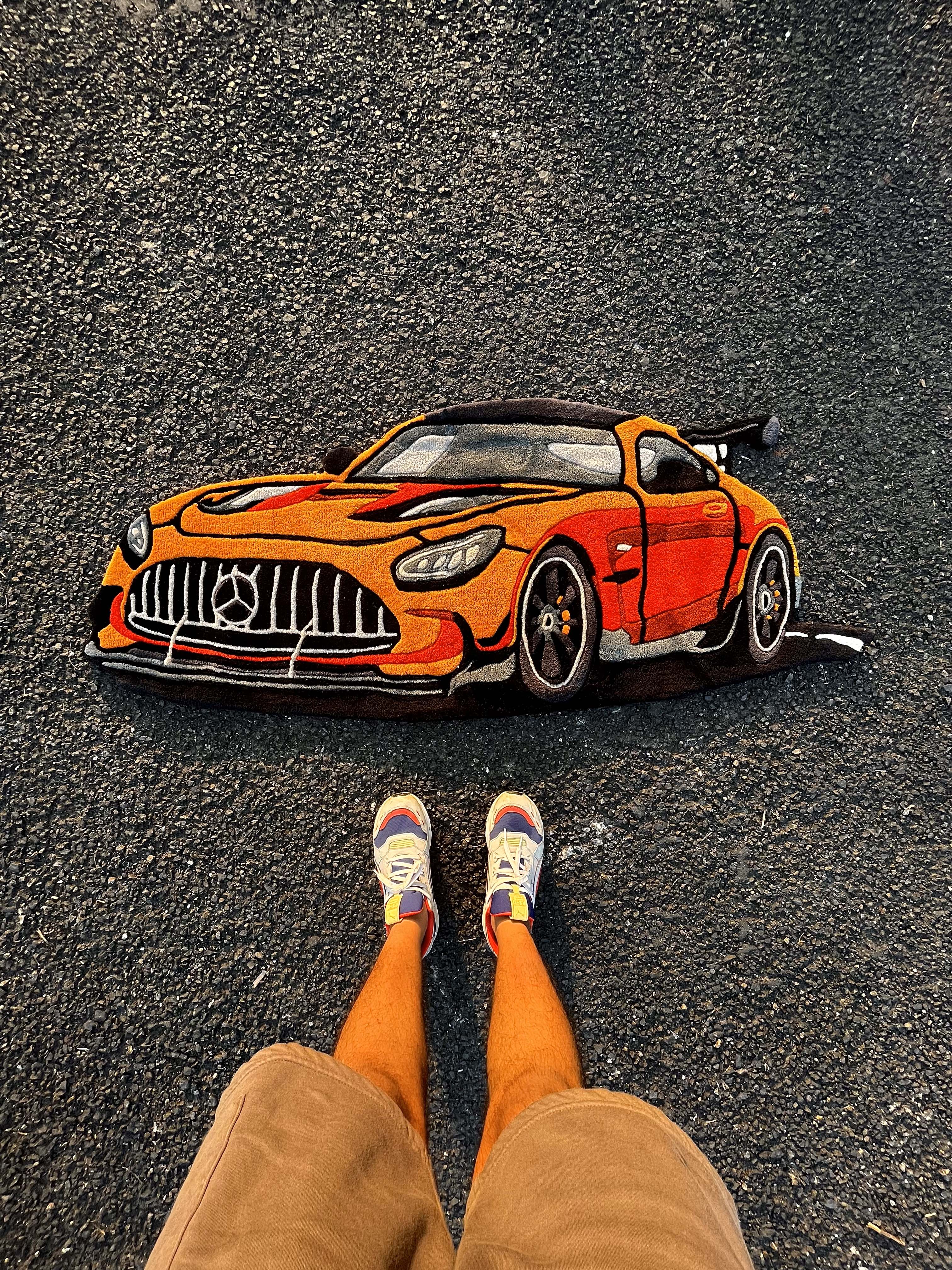 AMG Car Custom Rug