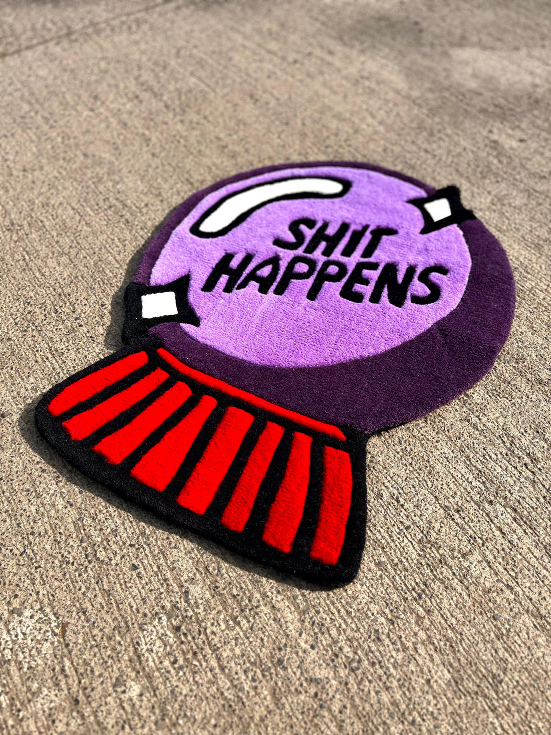 Shit Happens Custom Rug