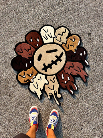 Hypebeast Flower x CJ Melting Custom Rug