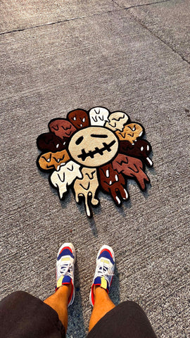 Hypebeast Flower x CJ Melting Custom Rug