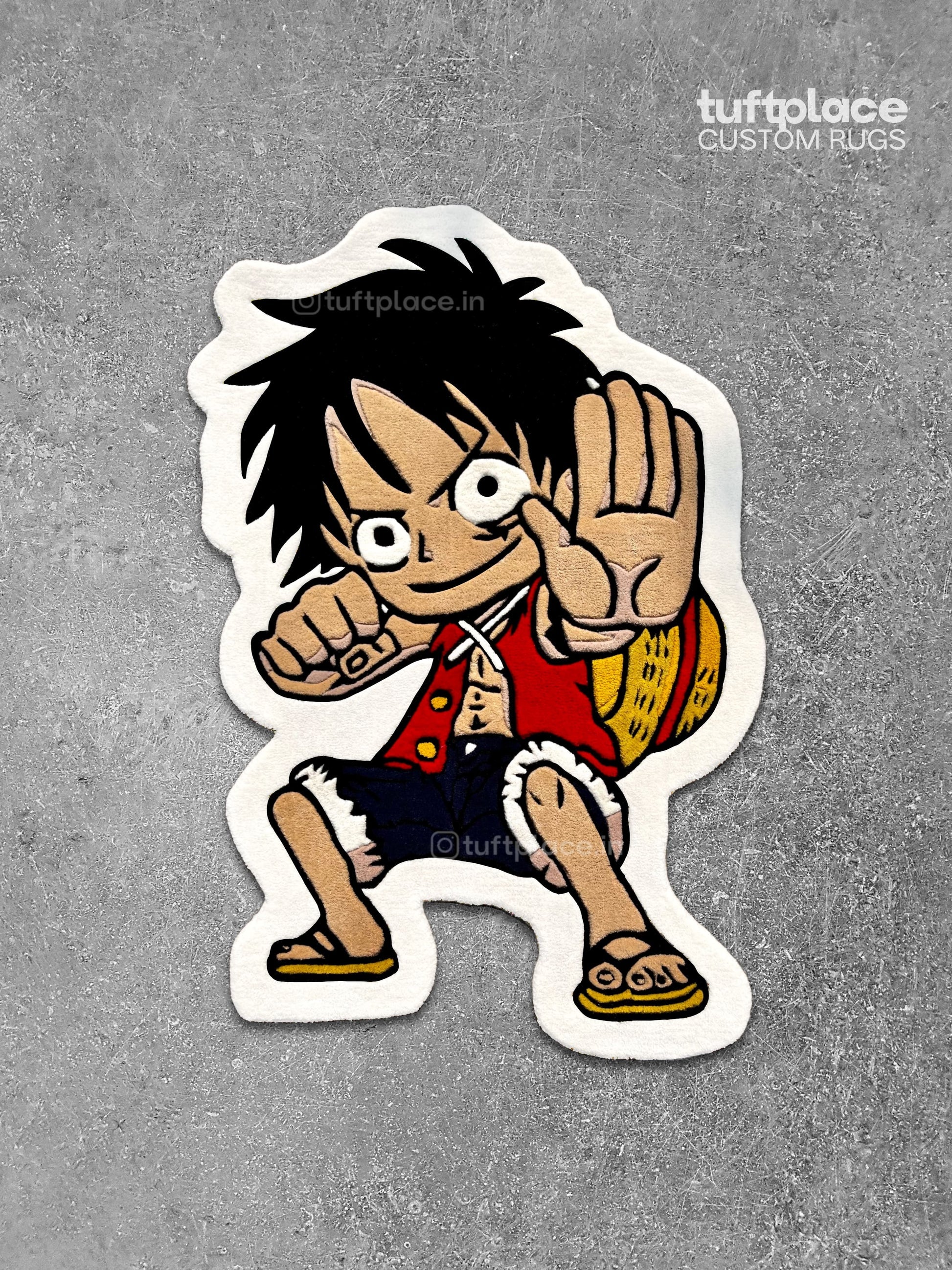 Luffy Inspired Art Custom Rug