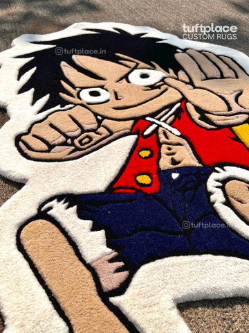 Luffy Inspired Art Custom Rug