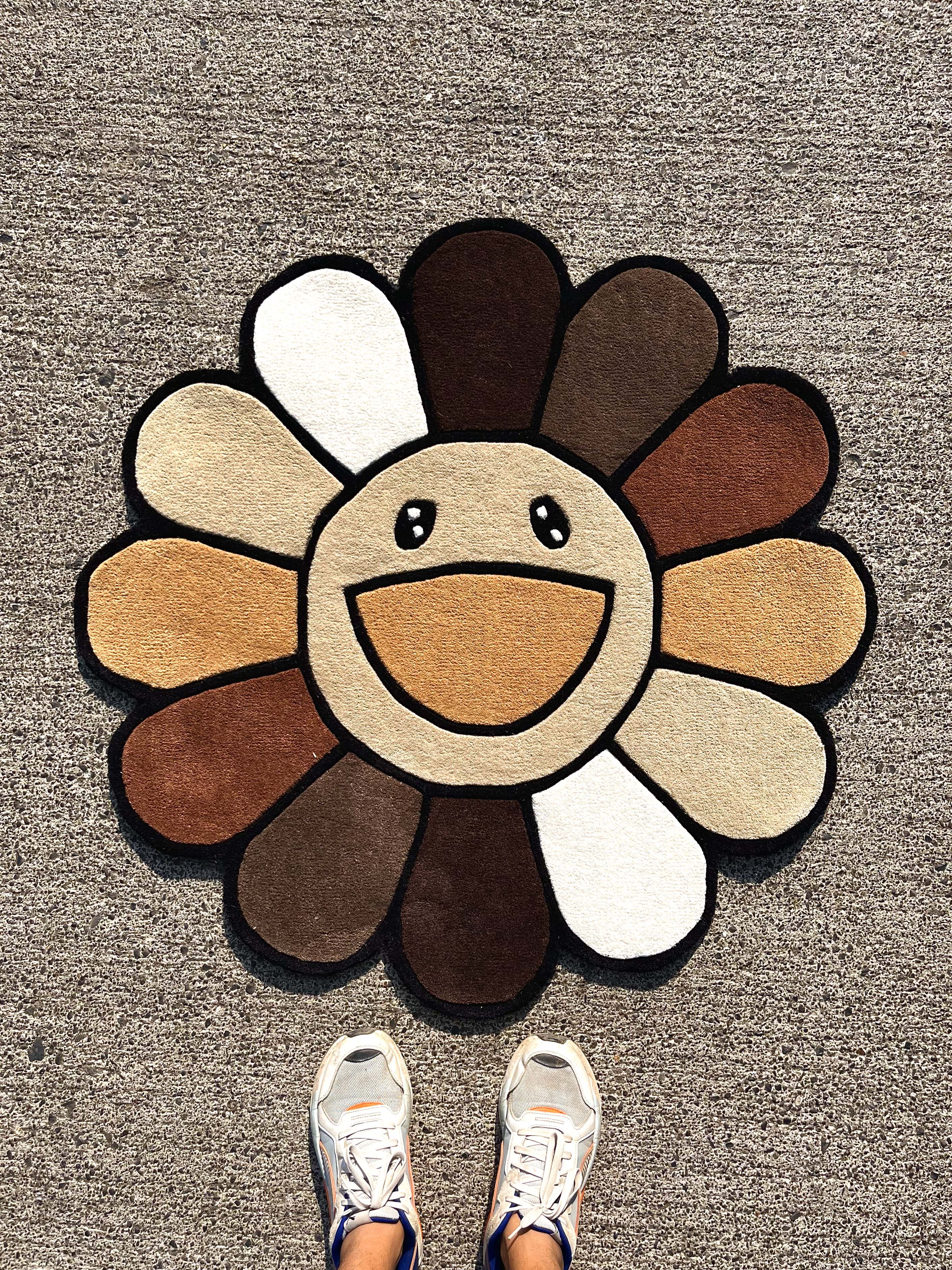 Hypebeast Flower MochaKami Custom Rug