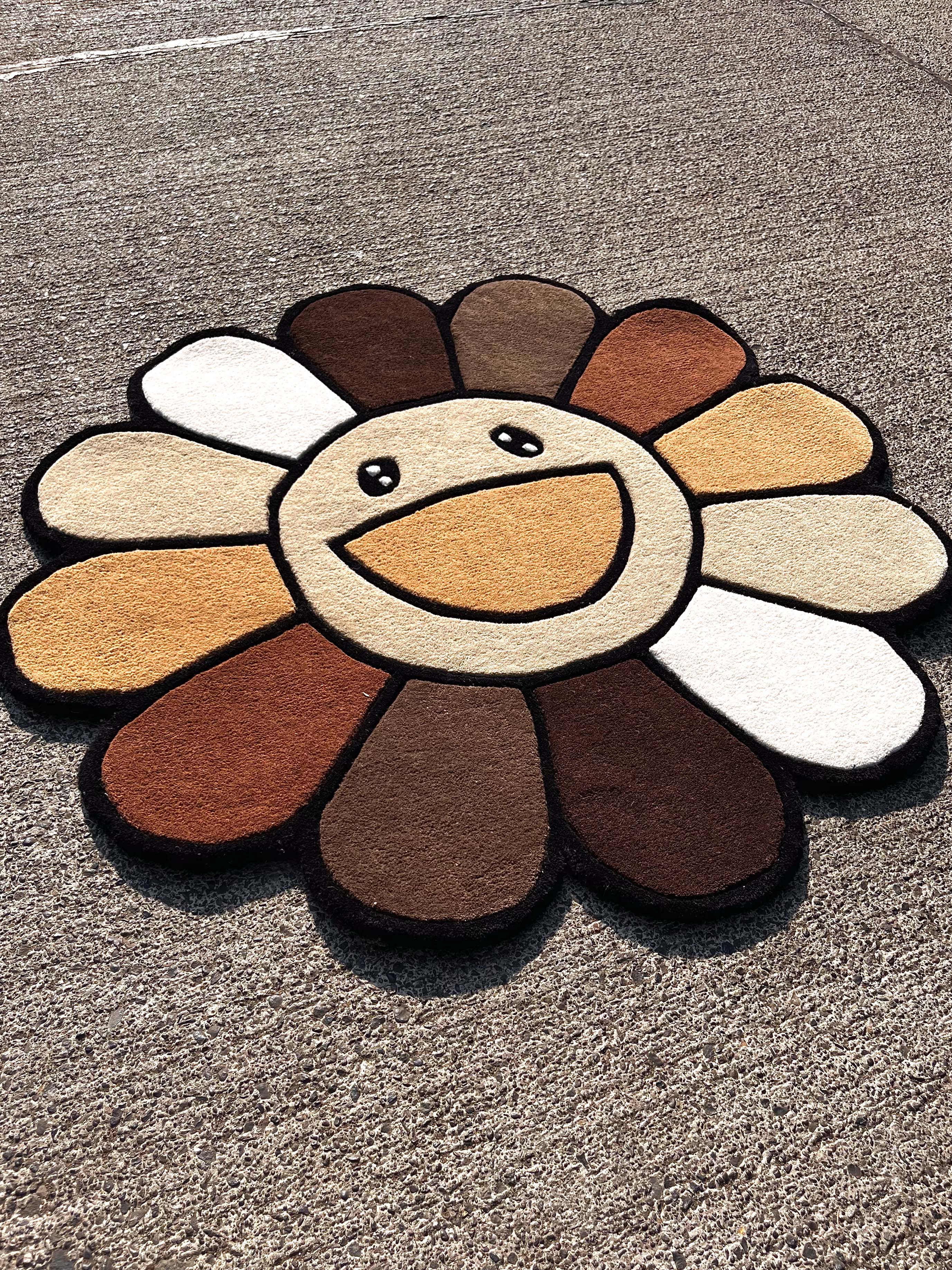 Hypebeast Flower MochaKami Custom Rug