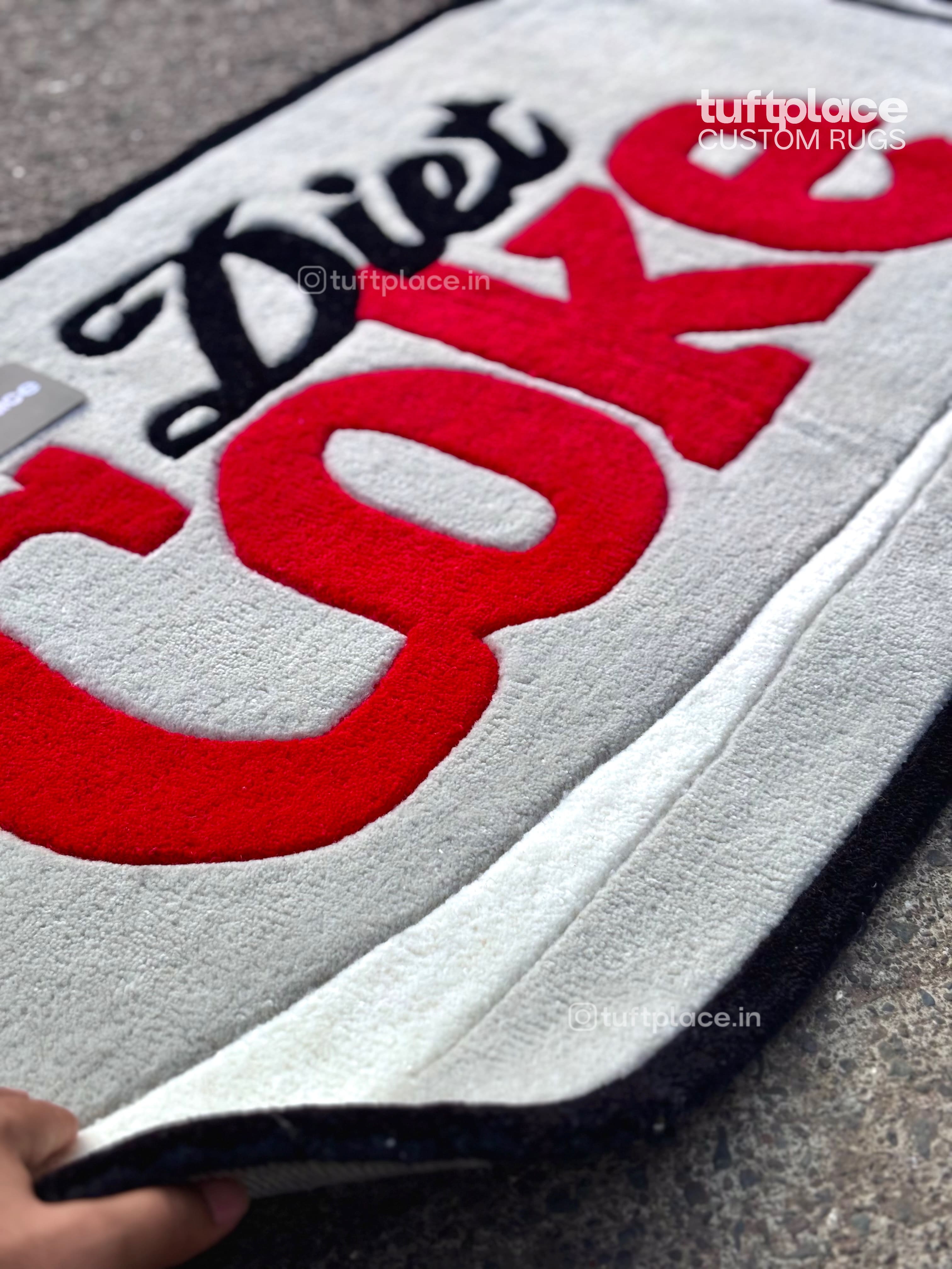 Diet Coke Art Custom Rug