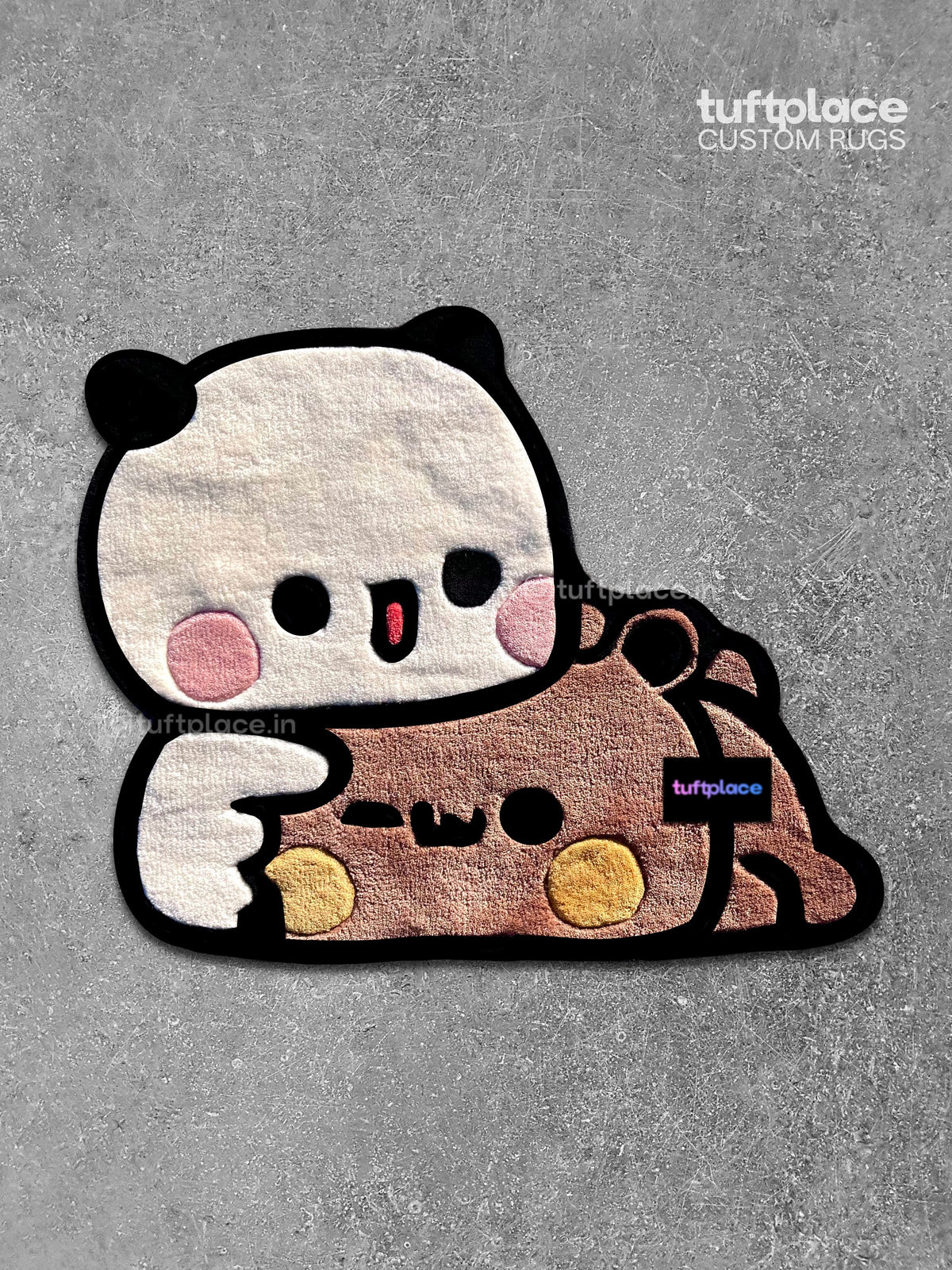 Cute Bear n Panda Custom Rug