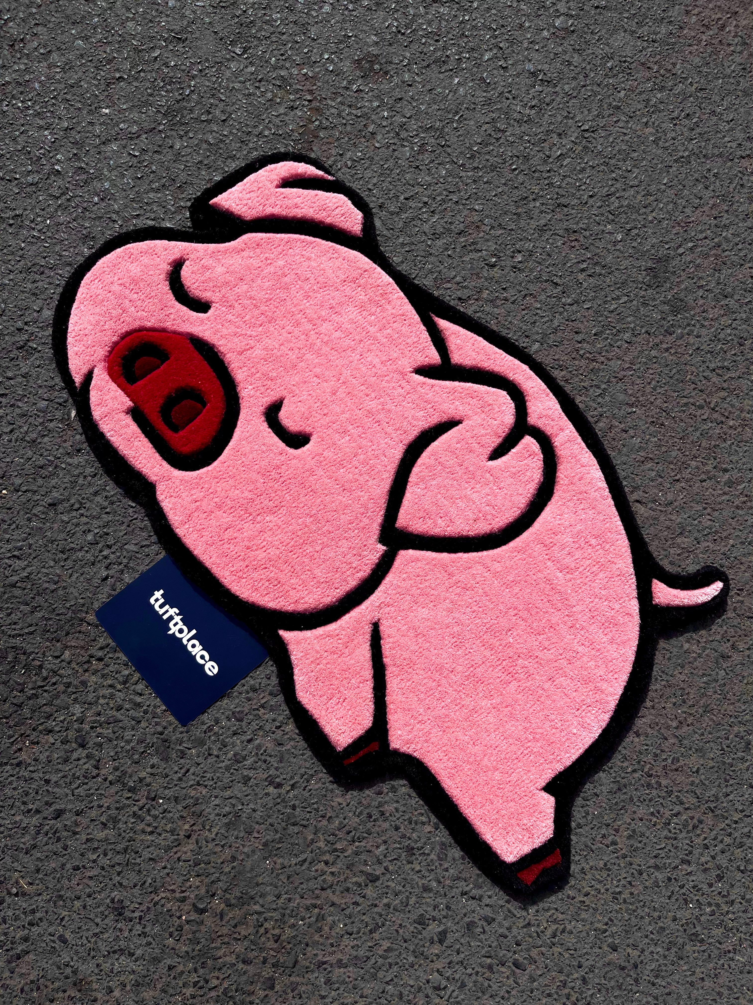 Pink Piggy Custom Rug