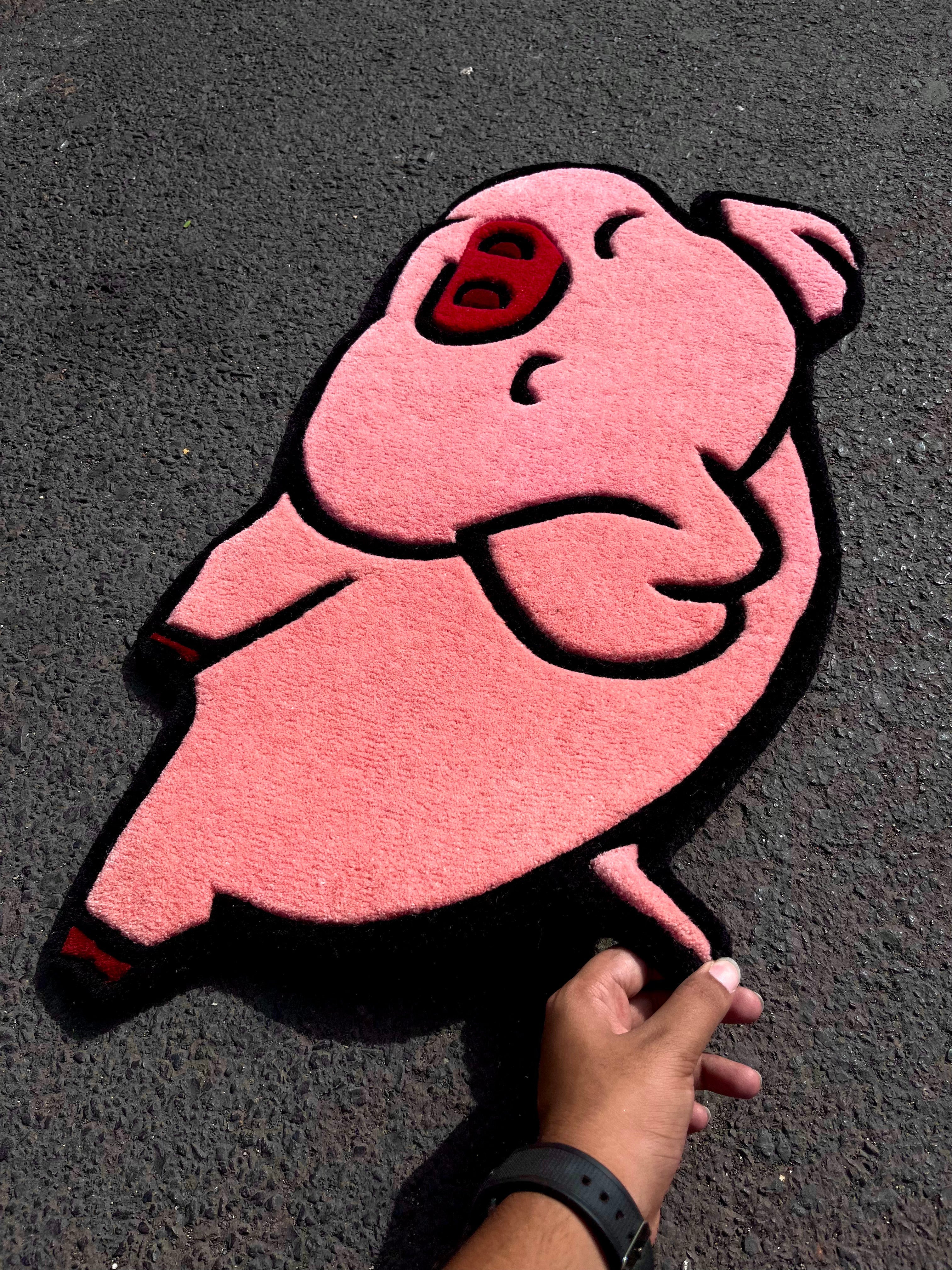 Pink Piggy Custom Rug