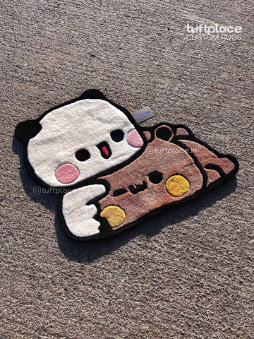 Cute Bear n Panda Custom Rug