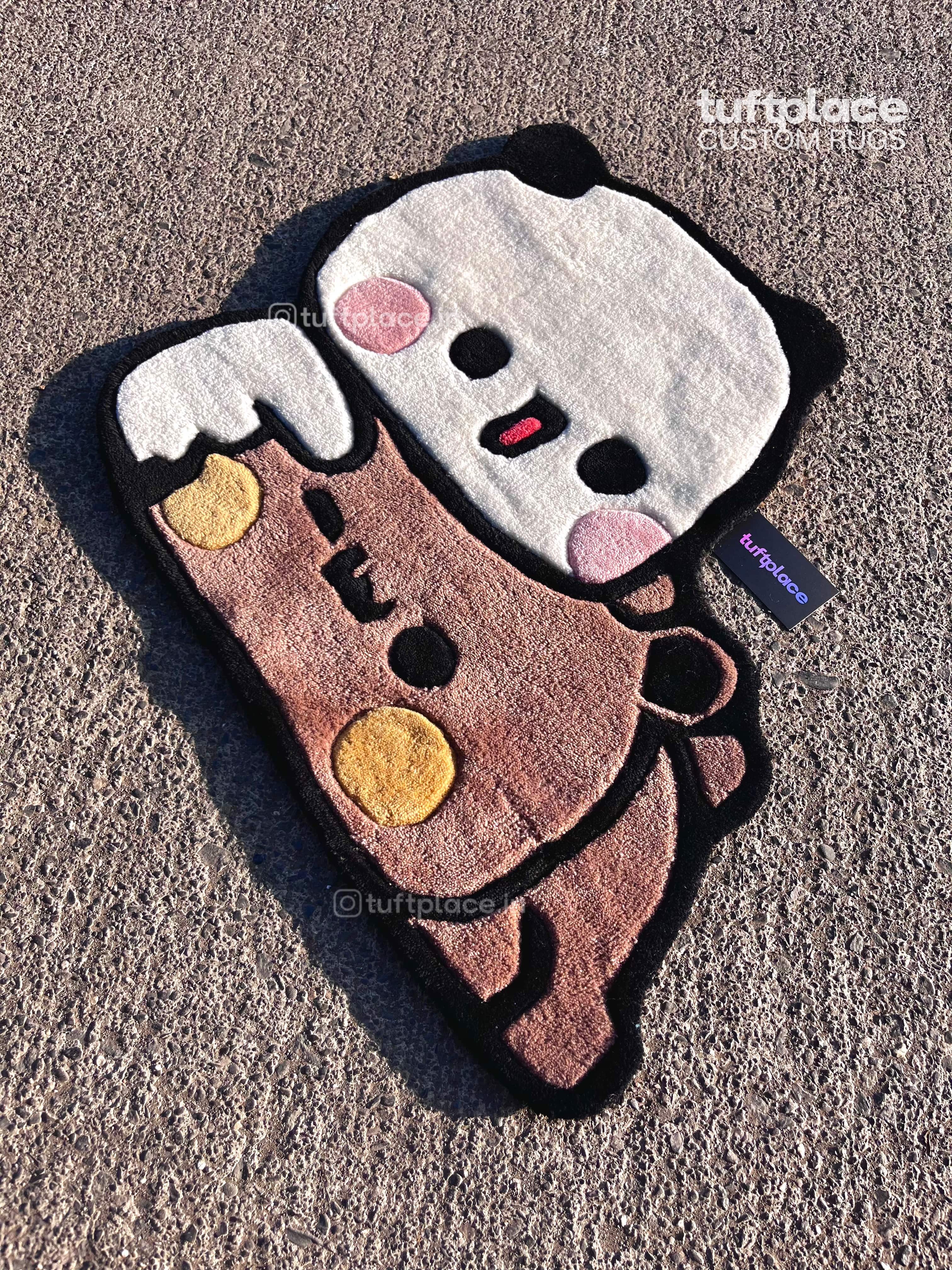 Cute Bear n Panda Custom Rug