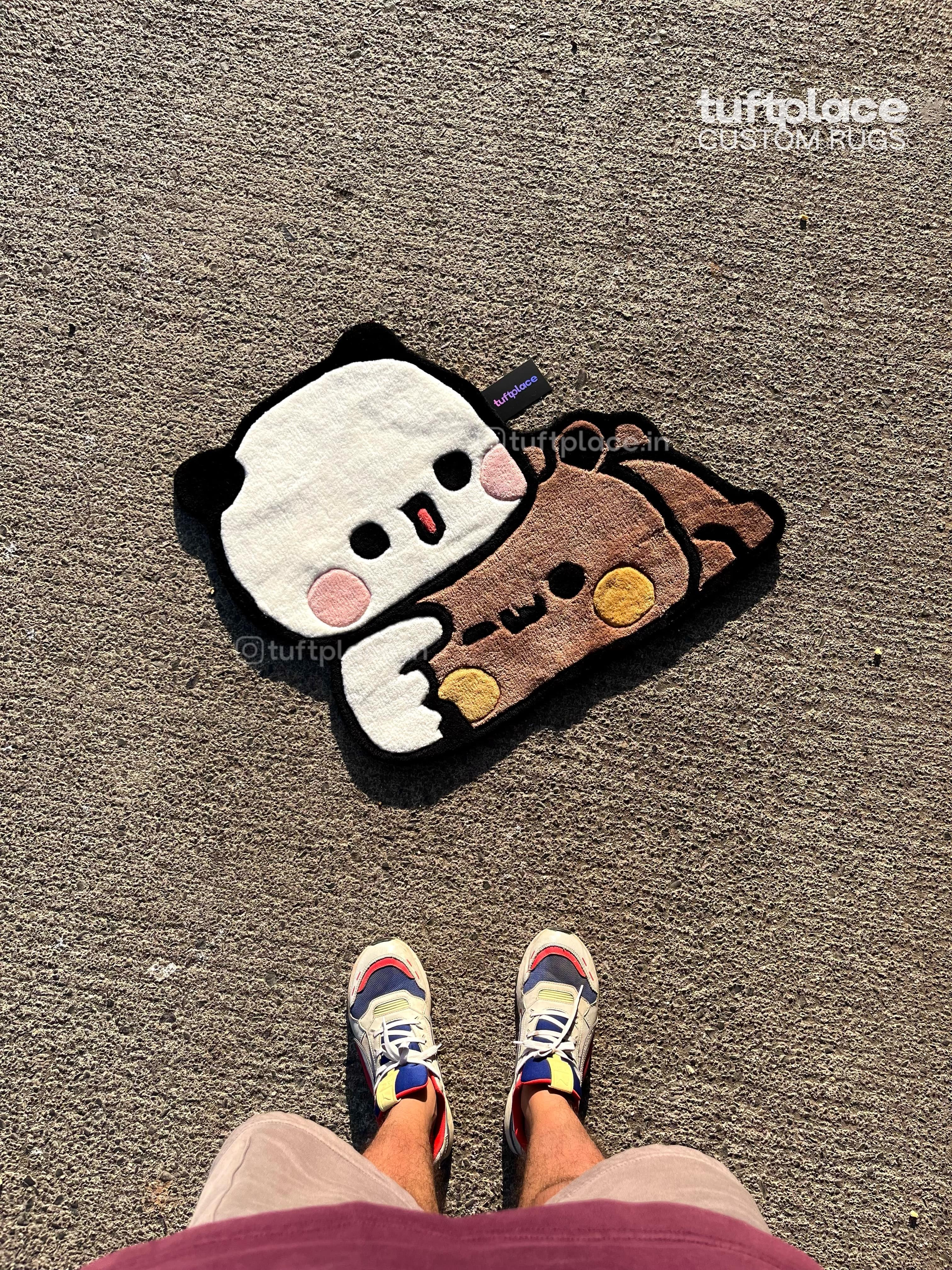 Cute Bear n Panda Custom Rug