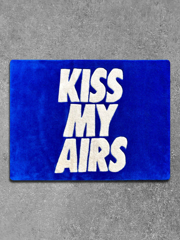 Kiss My Airs Blue Custom Rug