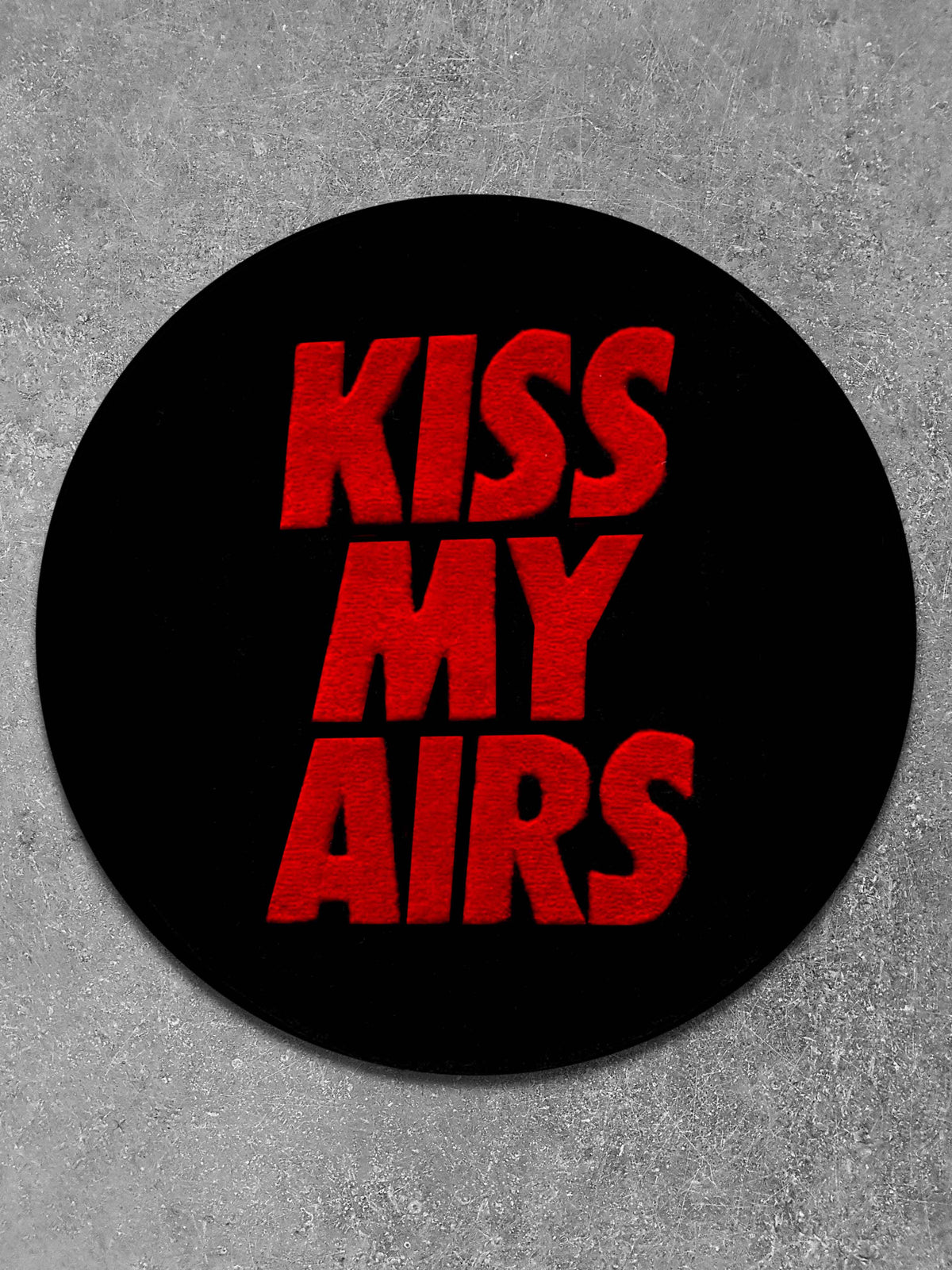 Kiss My Airs Circle Custom Rug