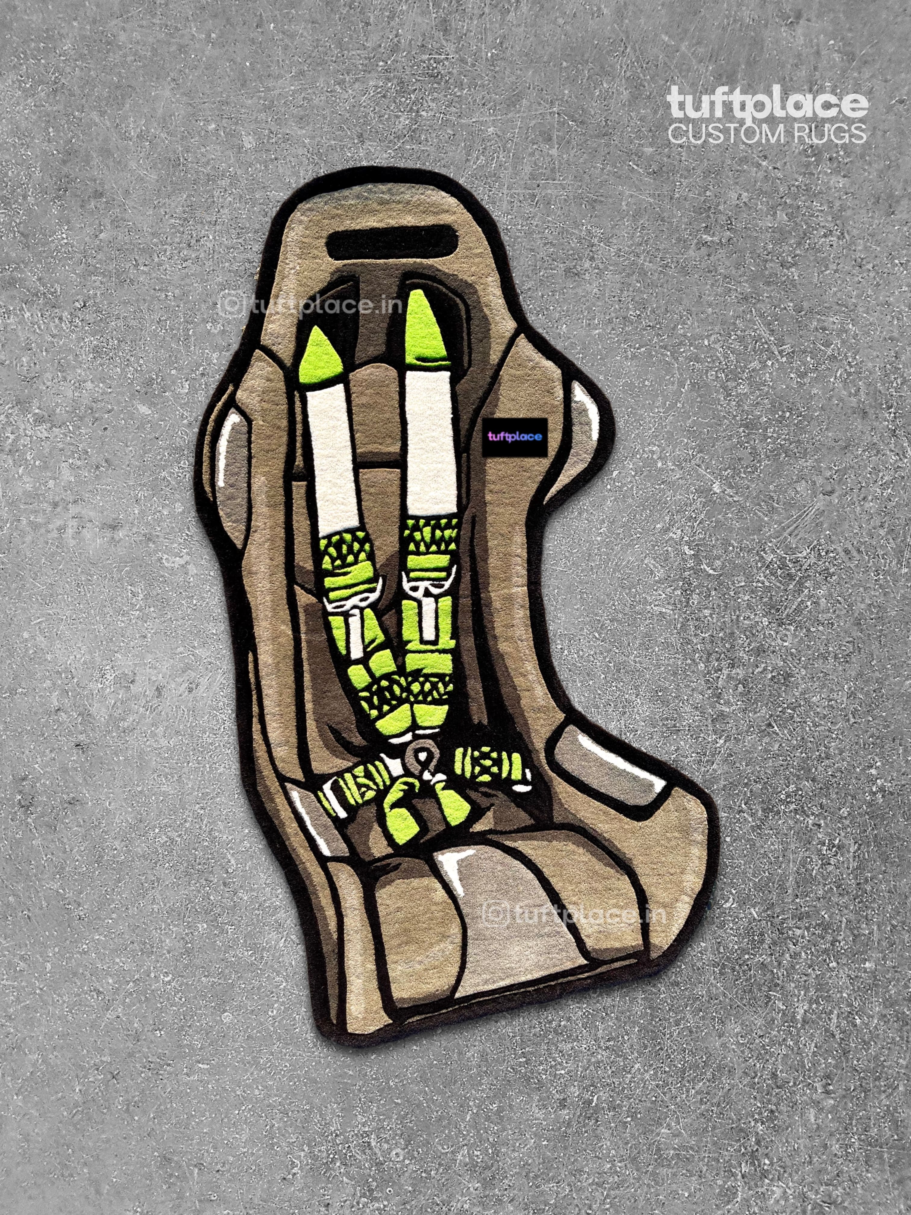 Race Car Seat Custom Rug