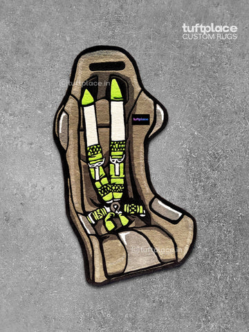 Race Car Seat Custom Rug