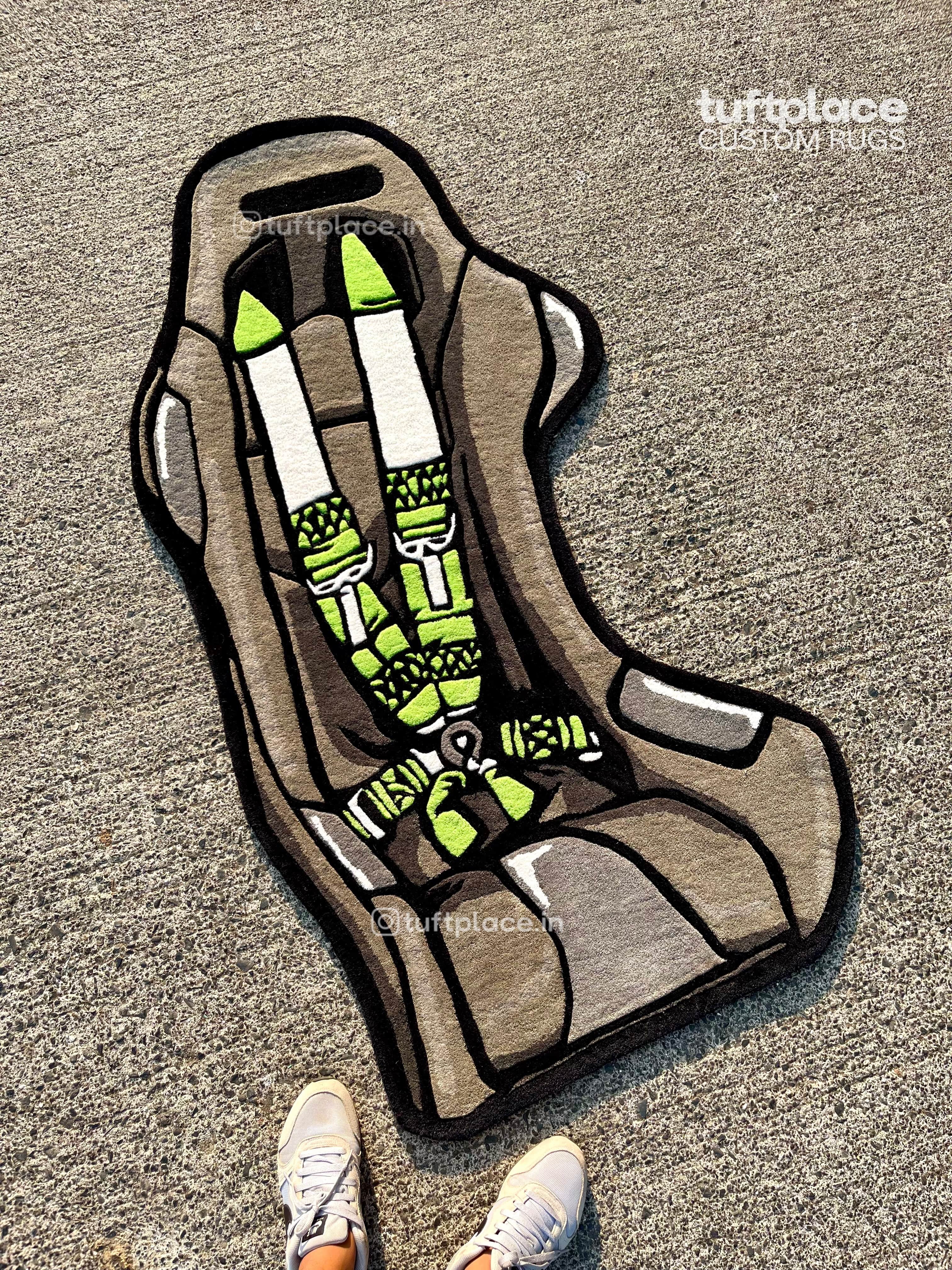 Race Car Seat Custom Rug