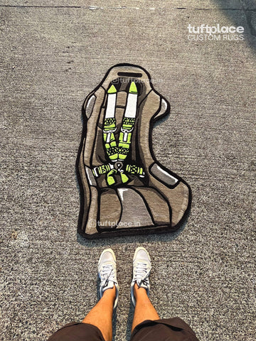 Race Car Seat Custom Rug