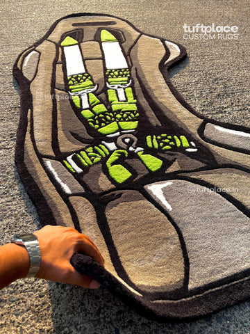 Race Car Seat Custom Rug