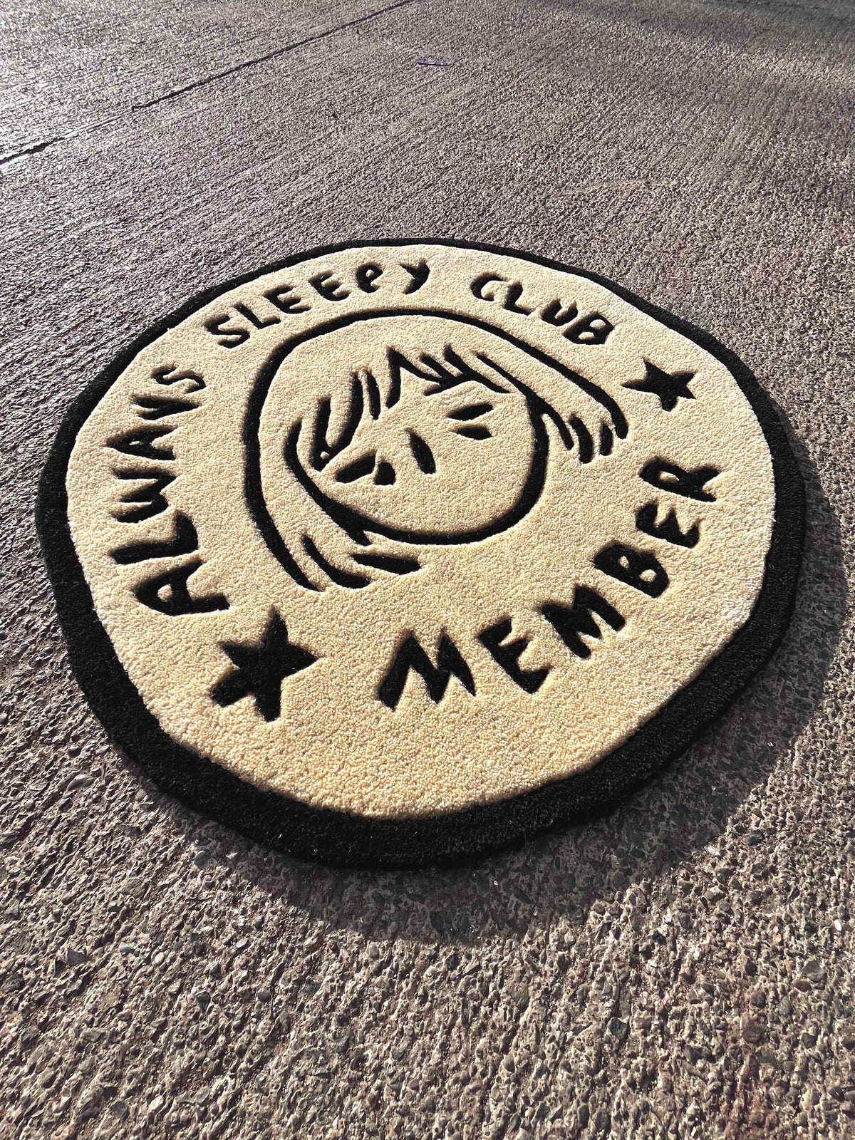 Always Sleepy Club Custom Rug by Tuftplace