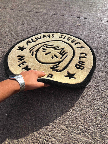 Always Sleepy Club Custom Rug by Tuftplace