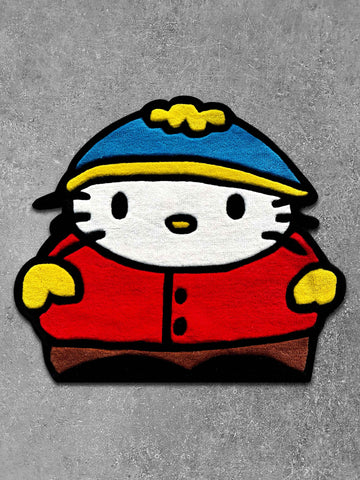 HelloKittyxEric Cartman Custom Rug