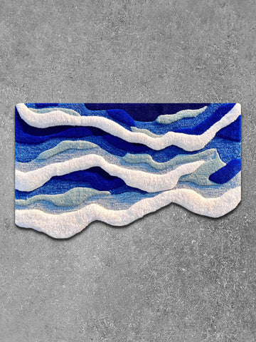 Ocean Waves Custom Rug