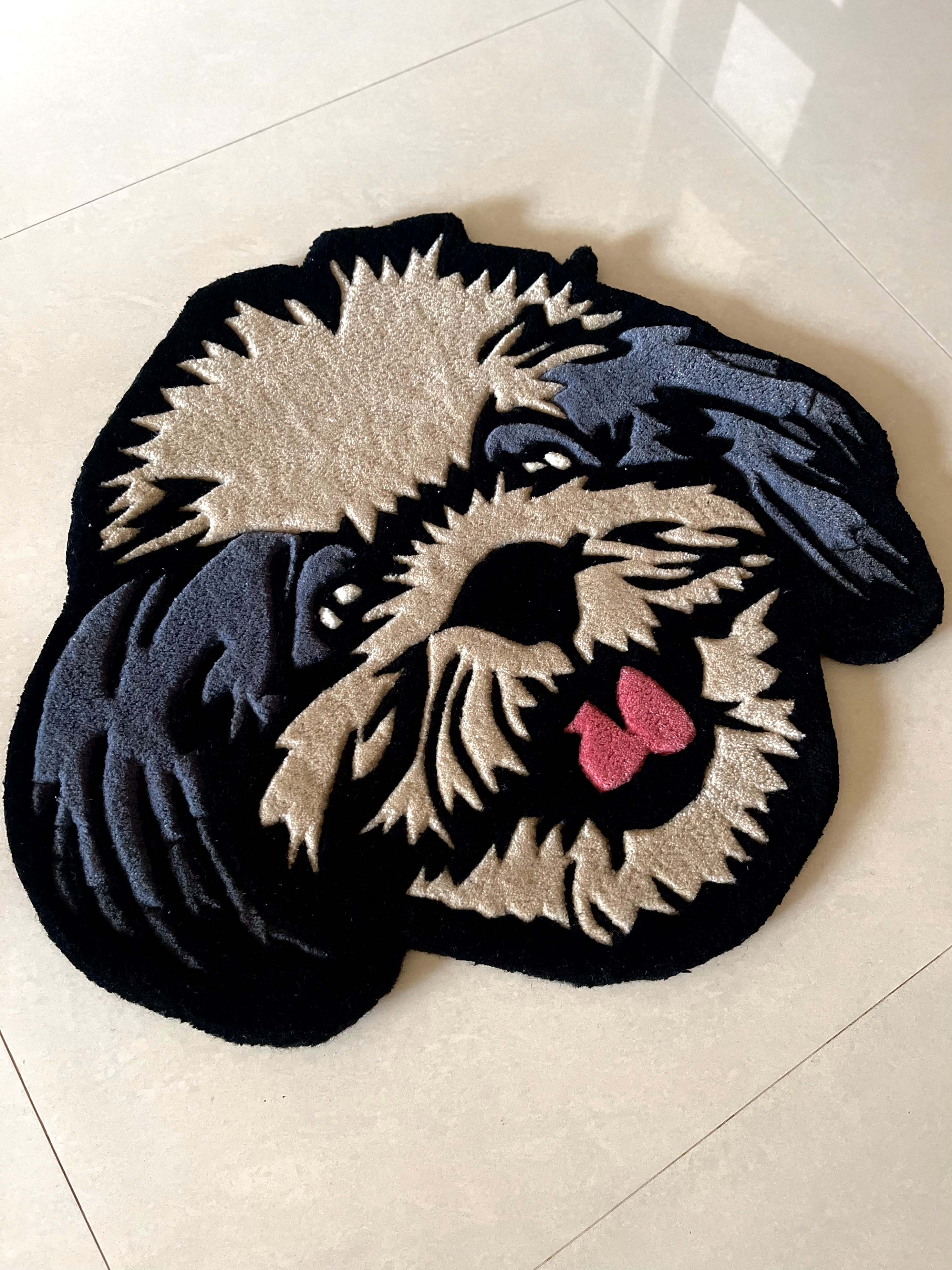 Grey Doggo Custom Rug