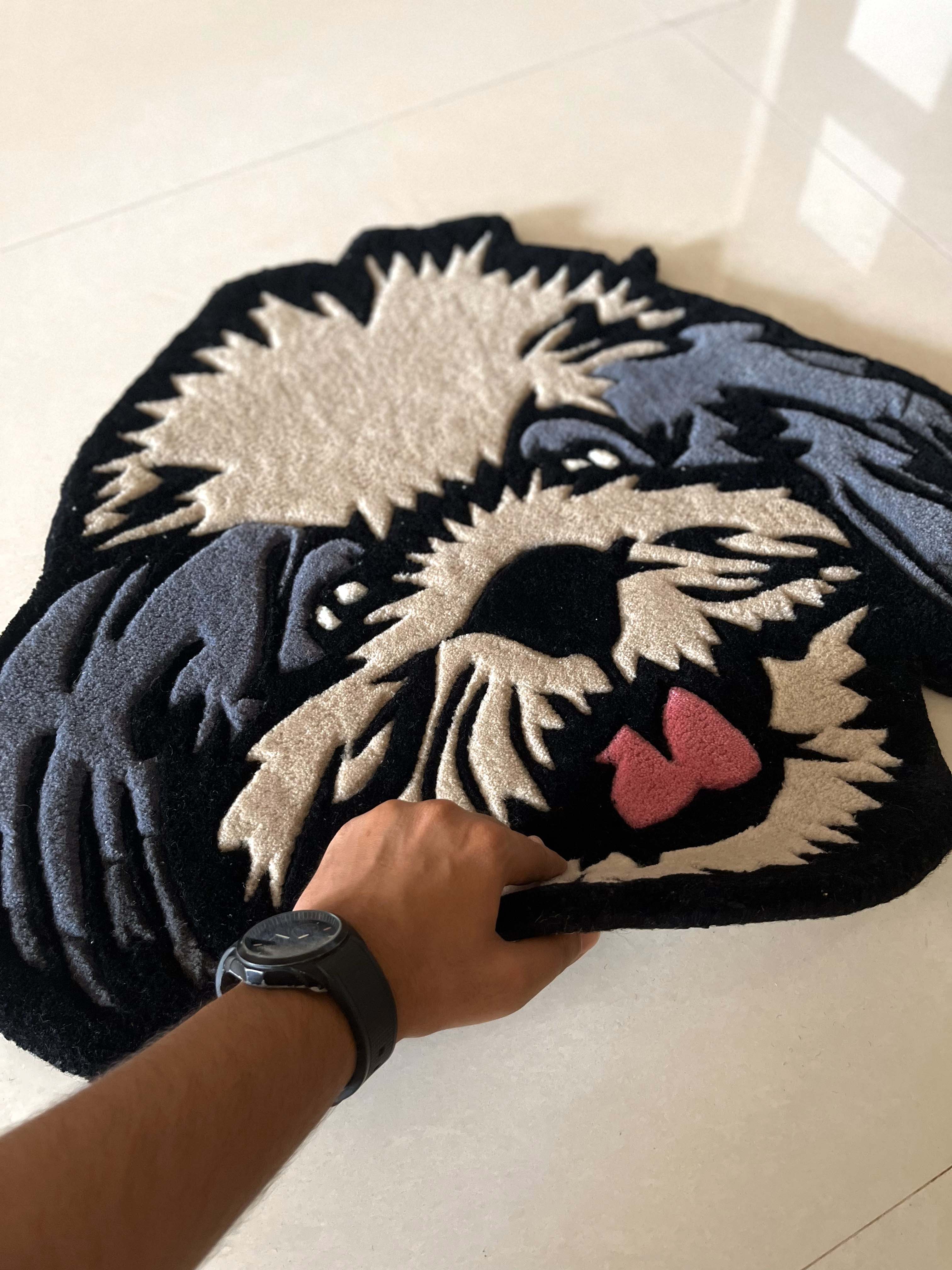 Grey Doggo Custom Rug