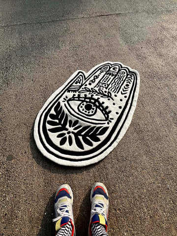 Hamsa Custom Rug