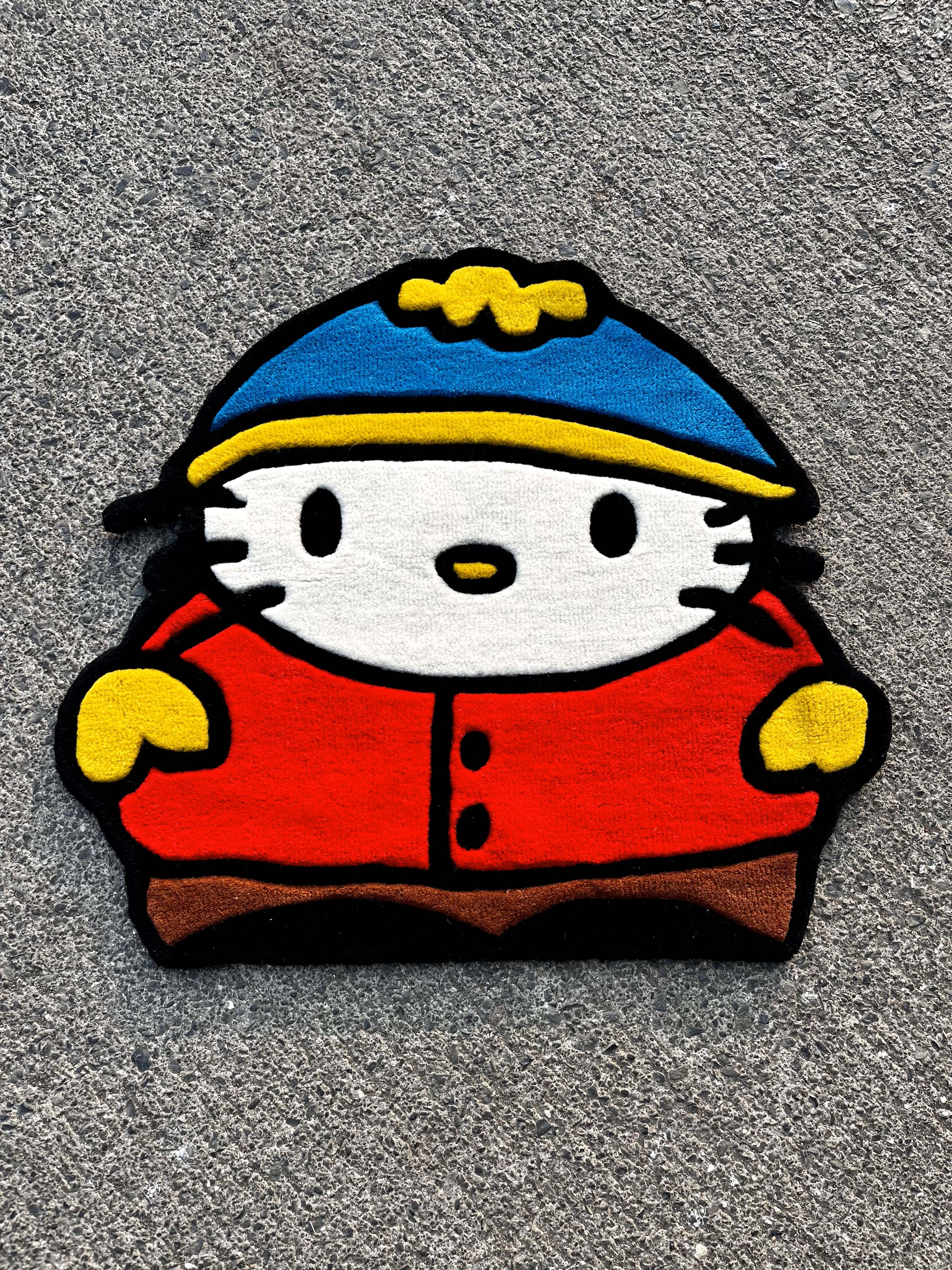 HelloKittyxEric Cartman Custom Rug by Tuftplace