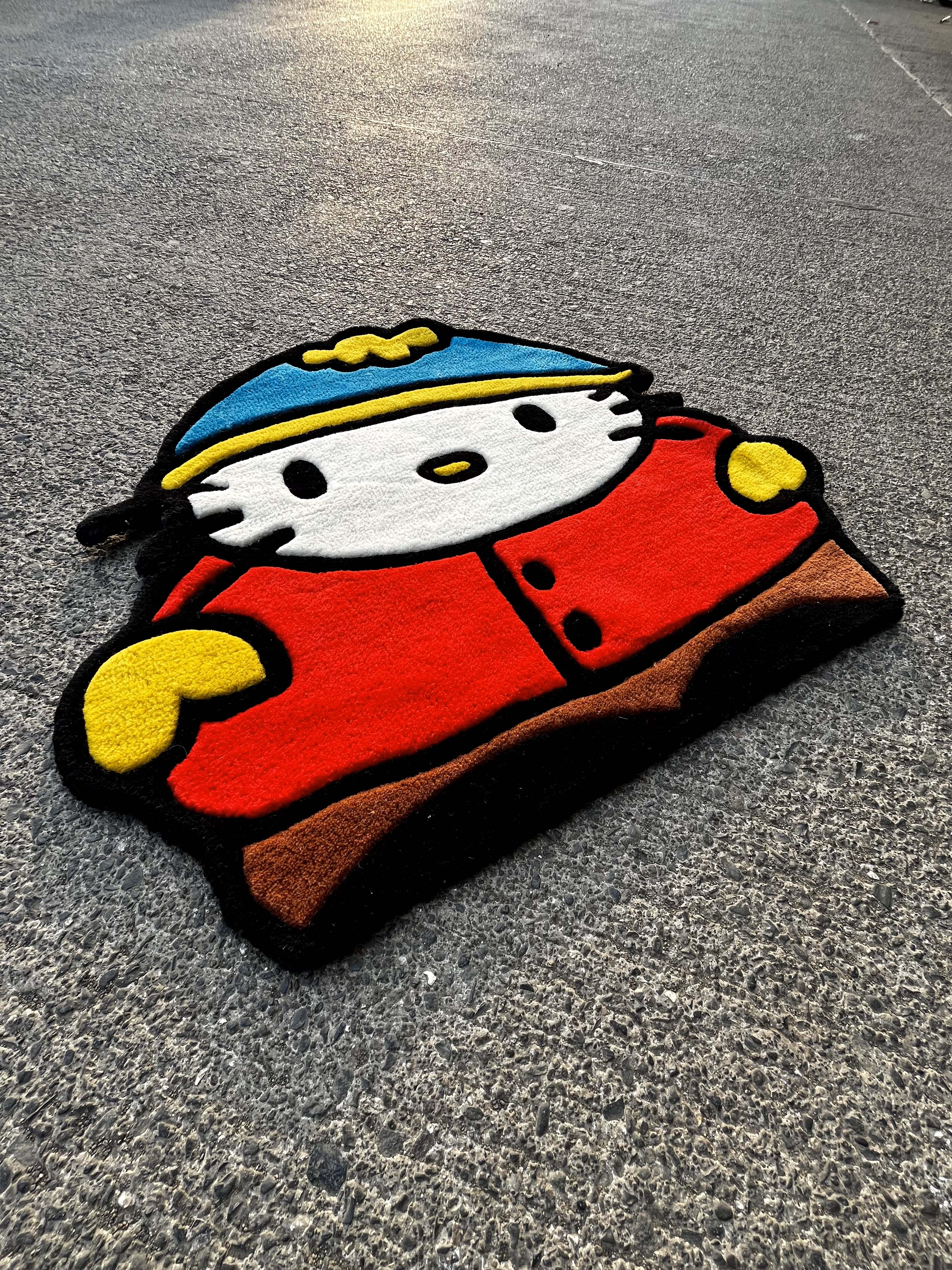 HelloKittyxEric Cartman Custom Rug by Tuftplace