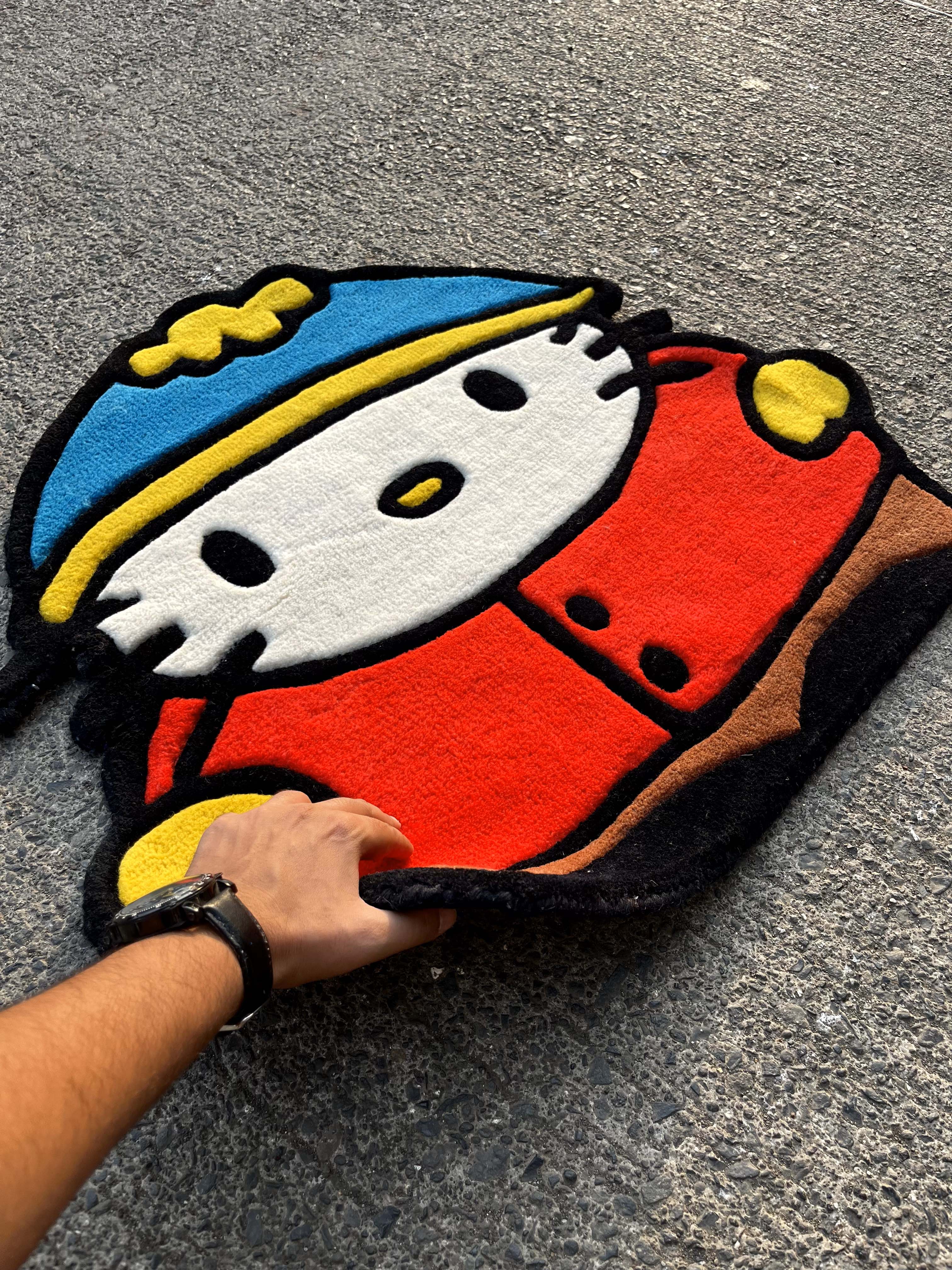 HelloKittyxEric Cartman Custom Rug by Tuftplace