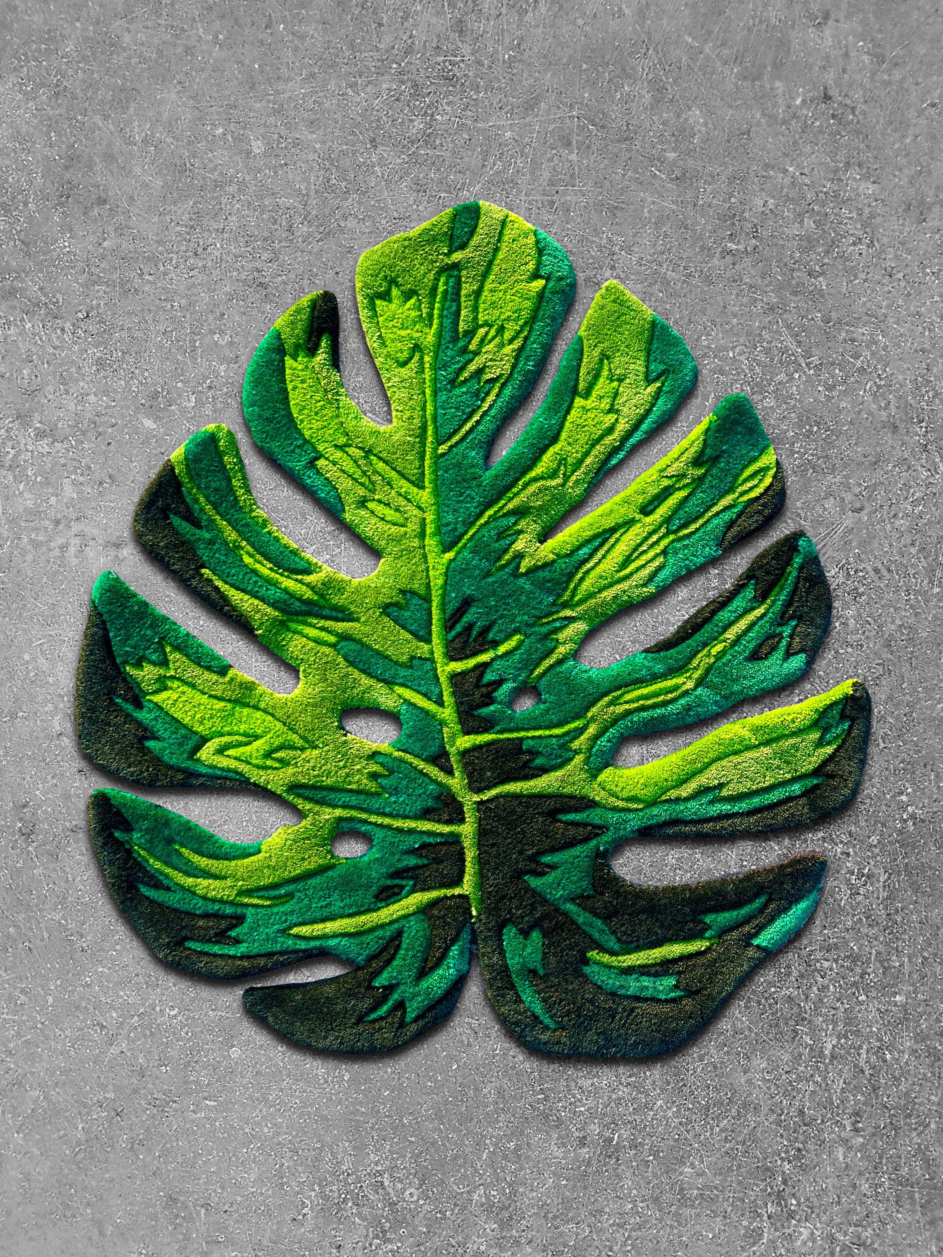 Monstera Leaf Custom Rug