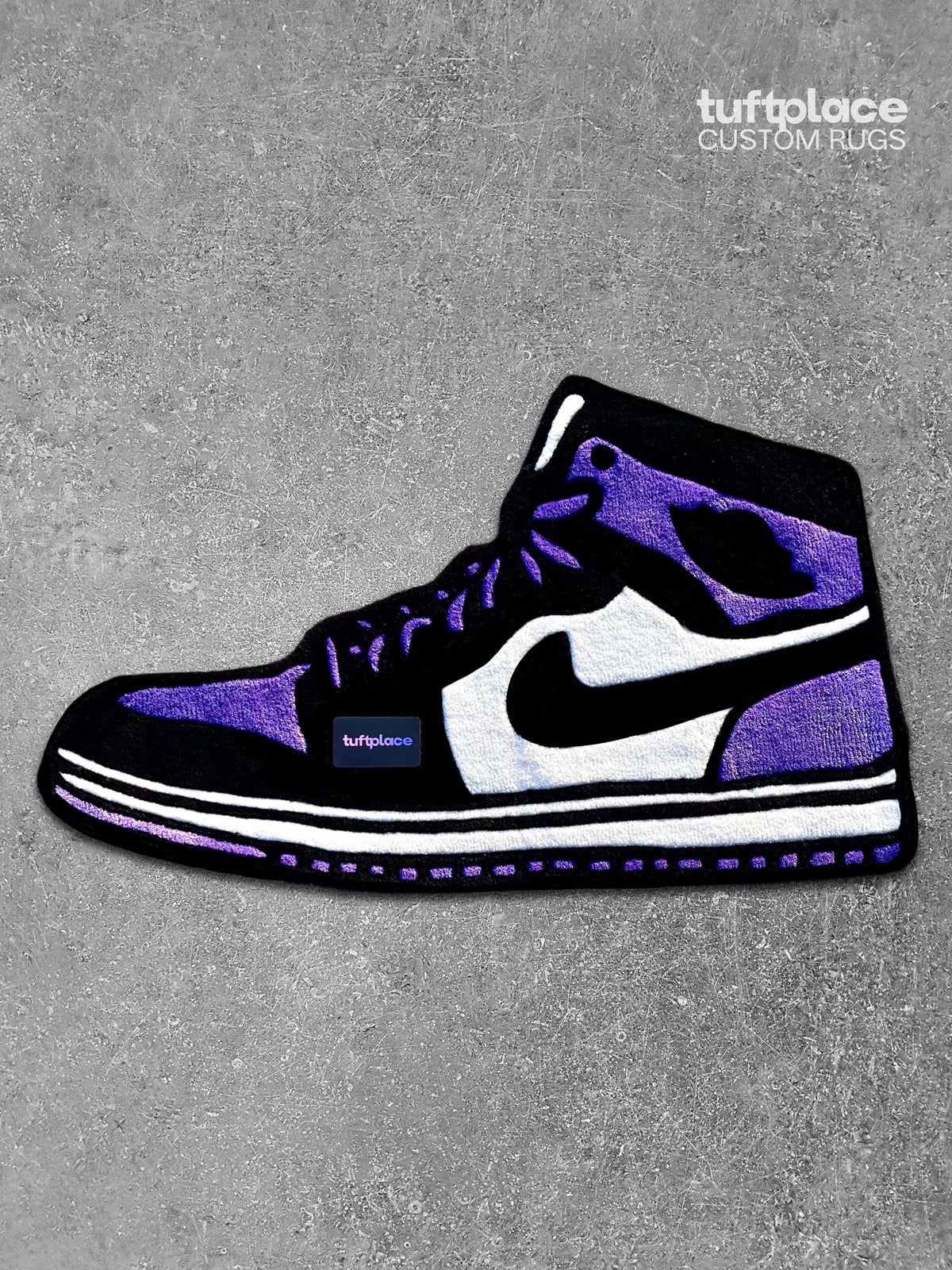 AJ1 Court Purple Sneaker Custom Rug