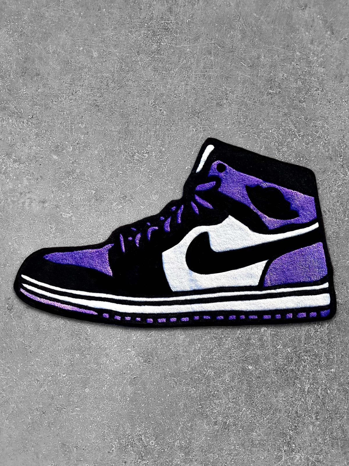 AJ1 Court Purple Sneaker Custom Rug