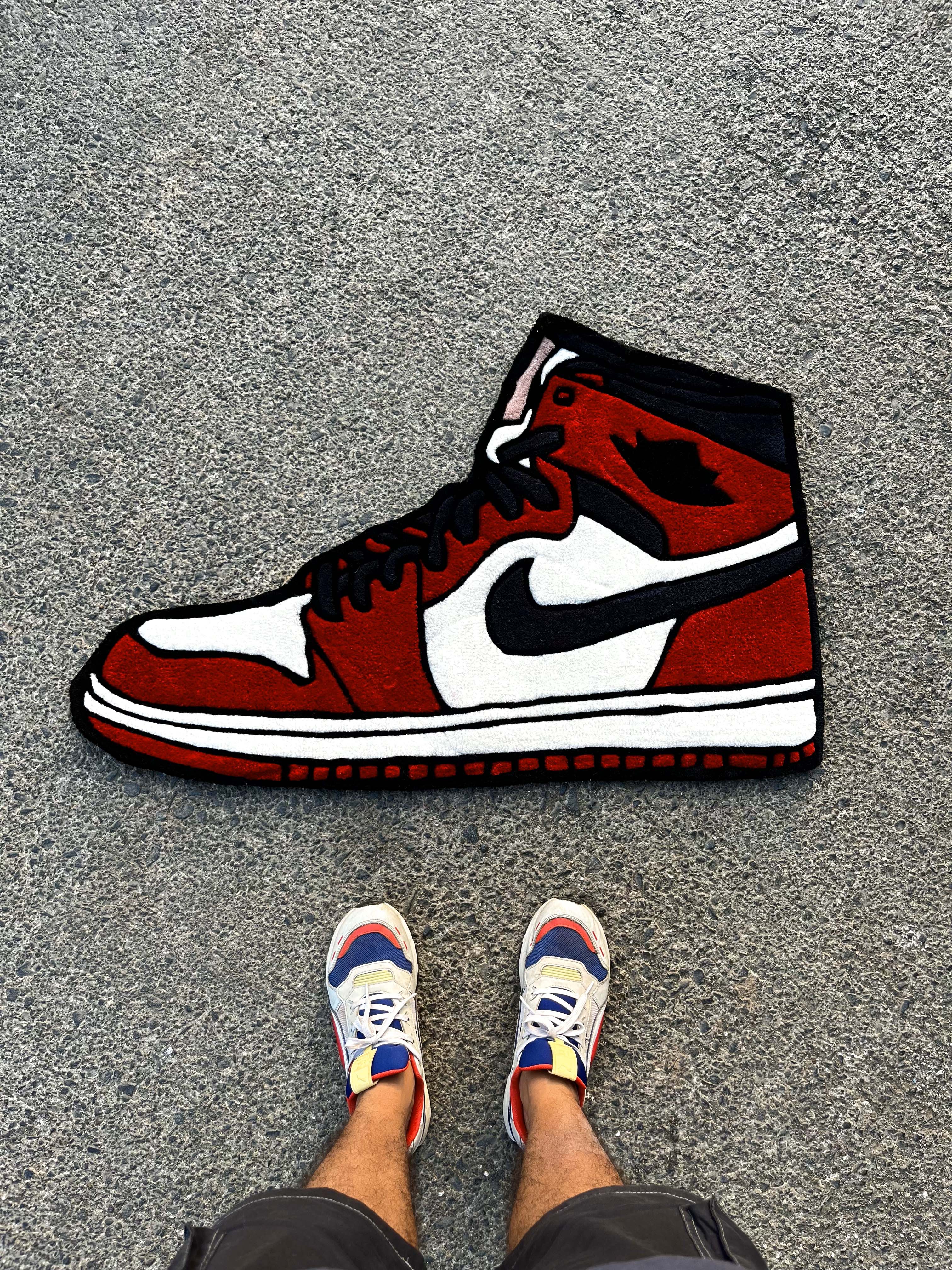 AJ1 Chicago Sneakers Custom Rug