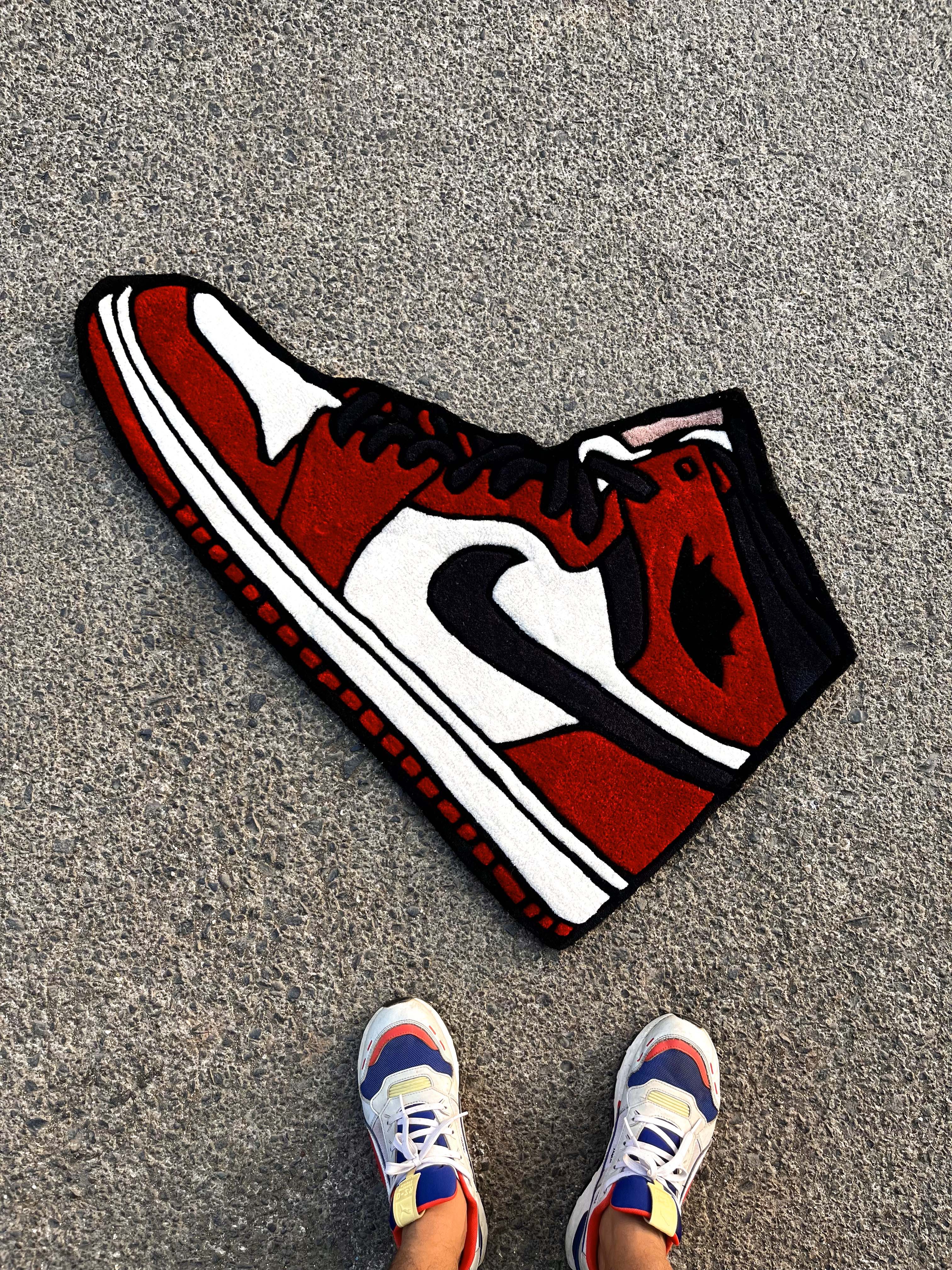 AJ1 Chicago Sneakers Custom Rug