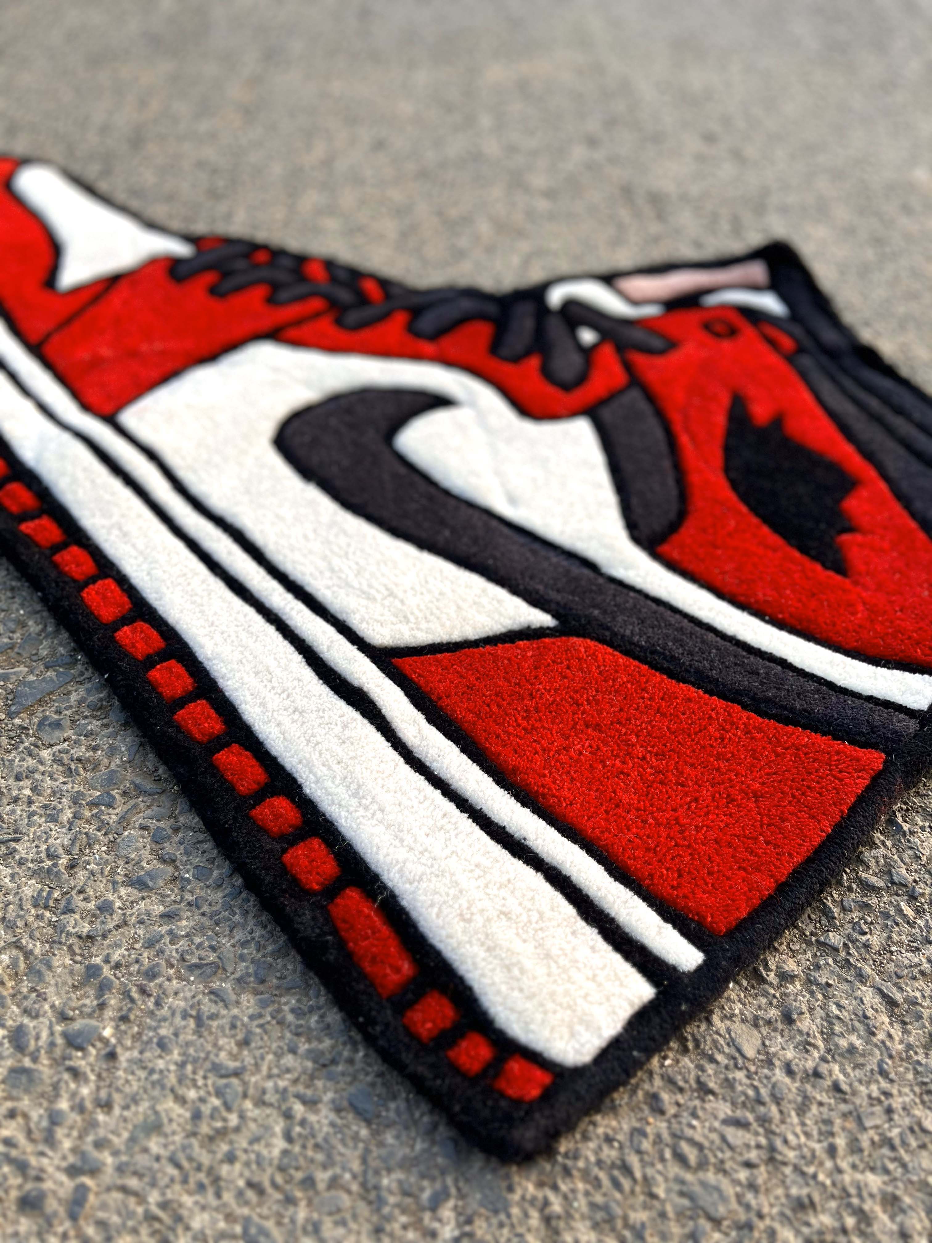 AJ1 Chicago Sneakers Custom Rug