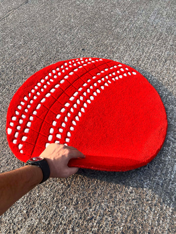 Cricket Ball Custom Rug