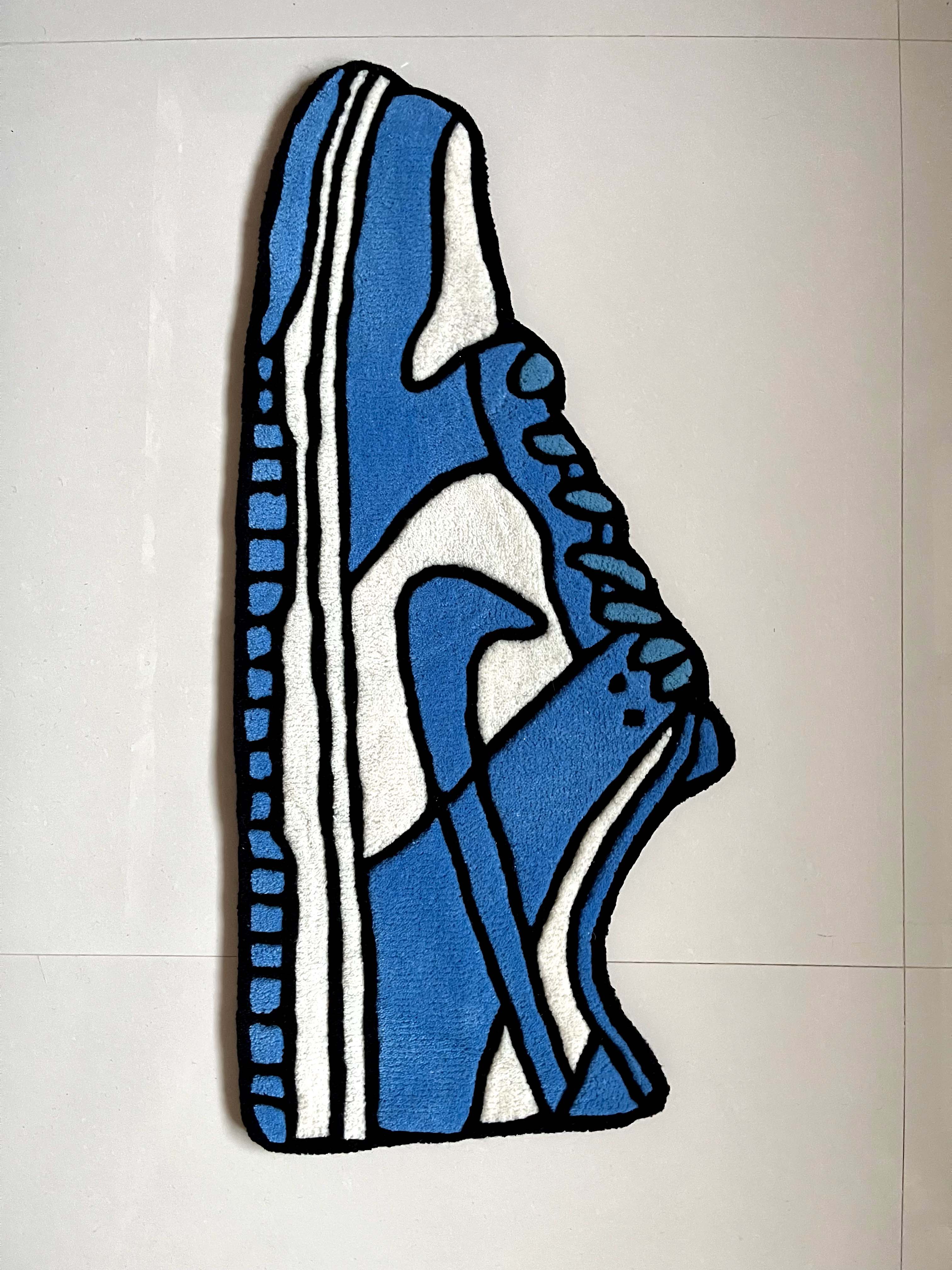 UNC Dunks Sneakers Custom Rug