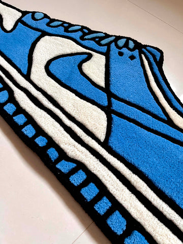 UNC Dunks Sneakers Custom Rug