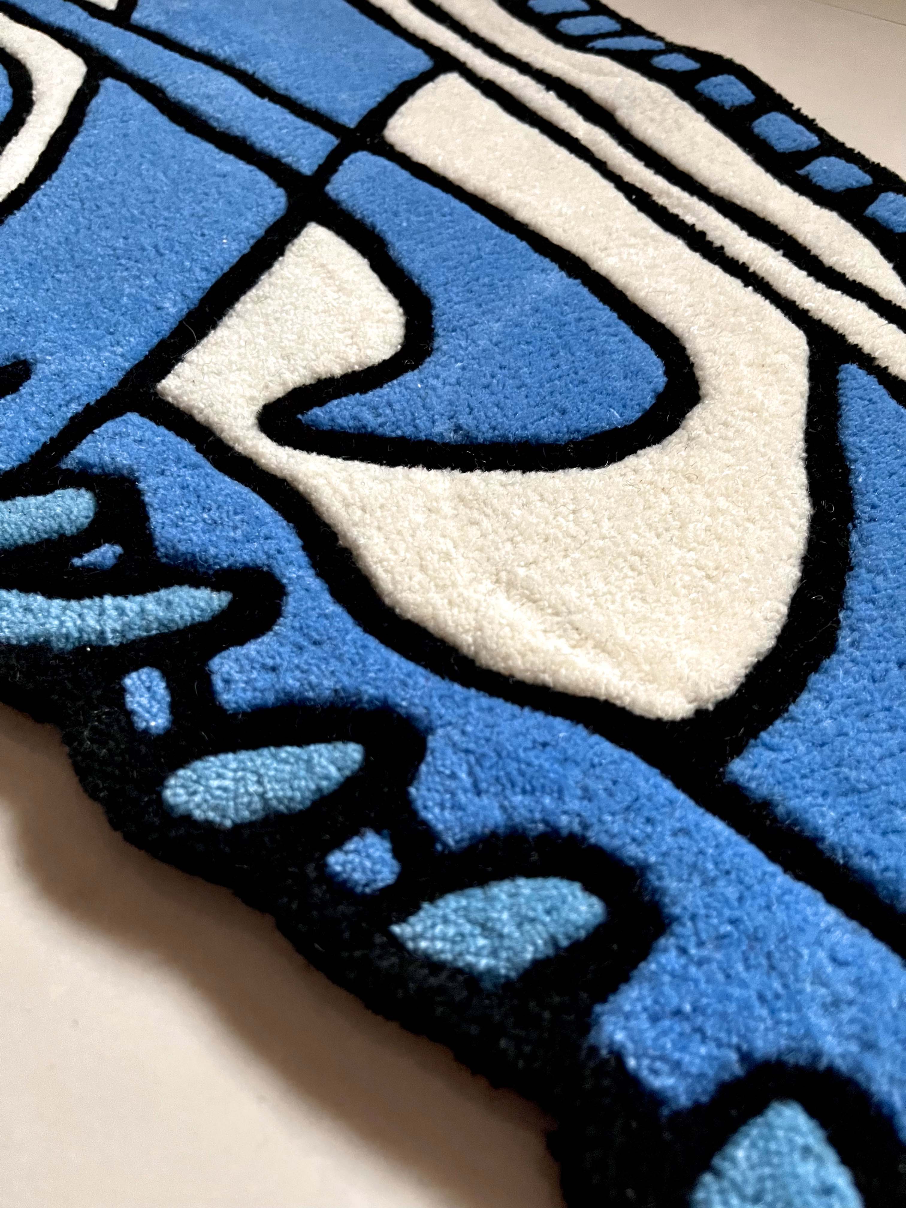 UNC Dunks Sneakers Custom Rug