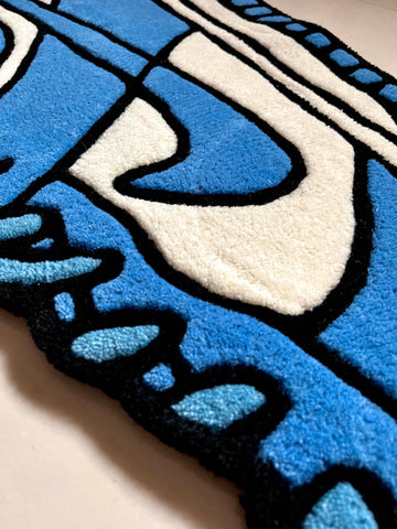 UNC Dunks Sneakers Custom Rug