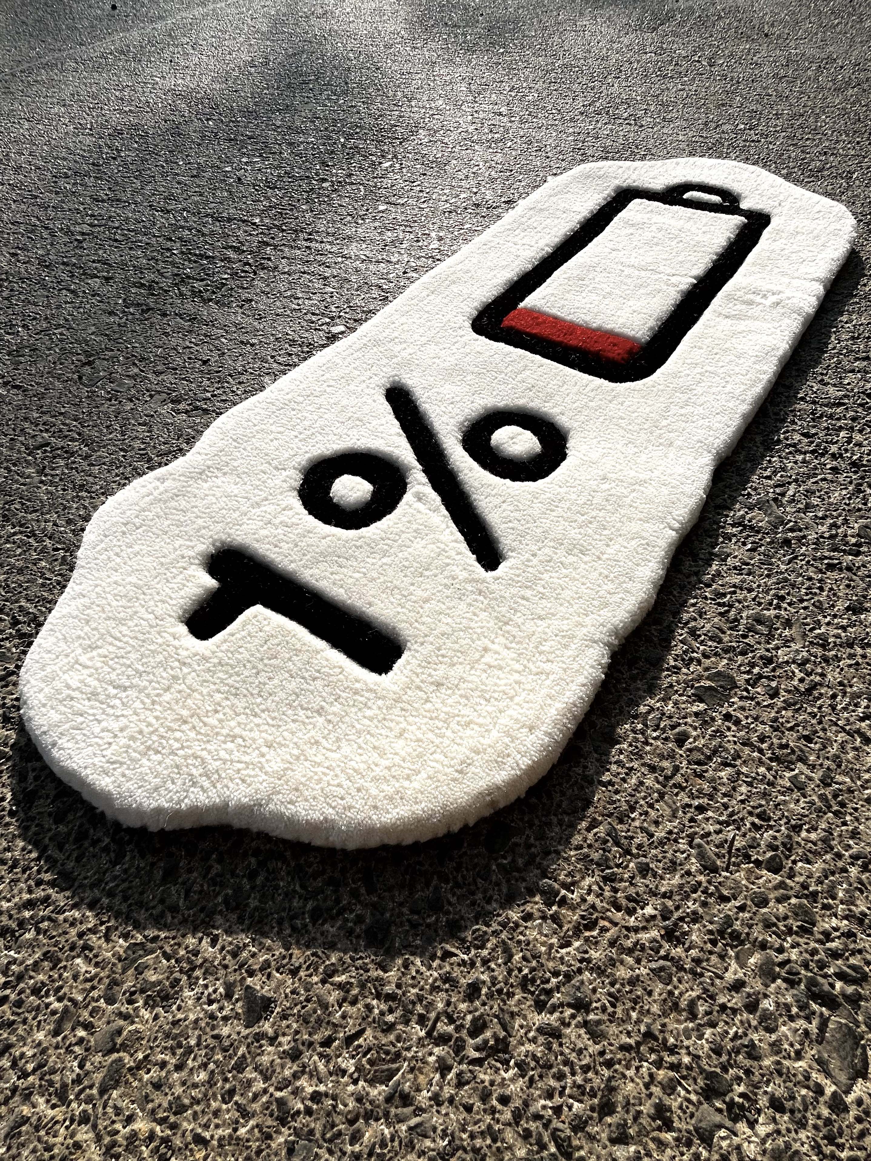 Low Battery Custom Rug